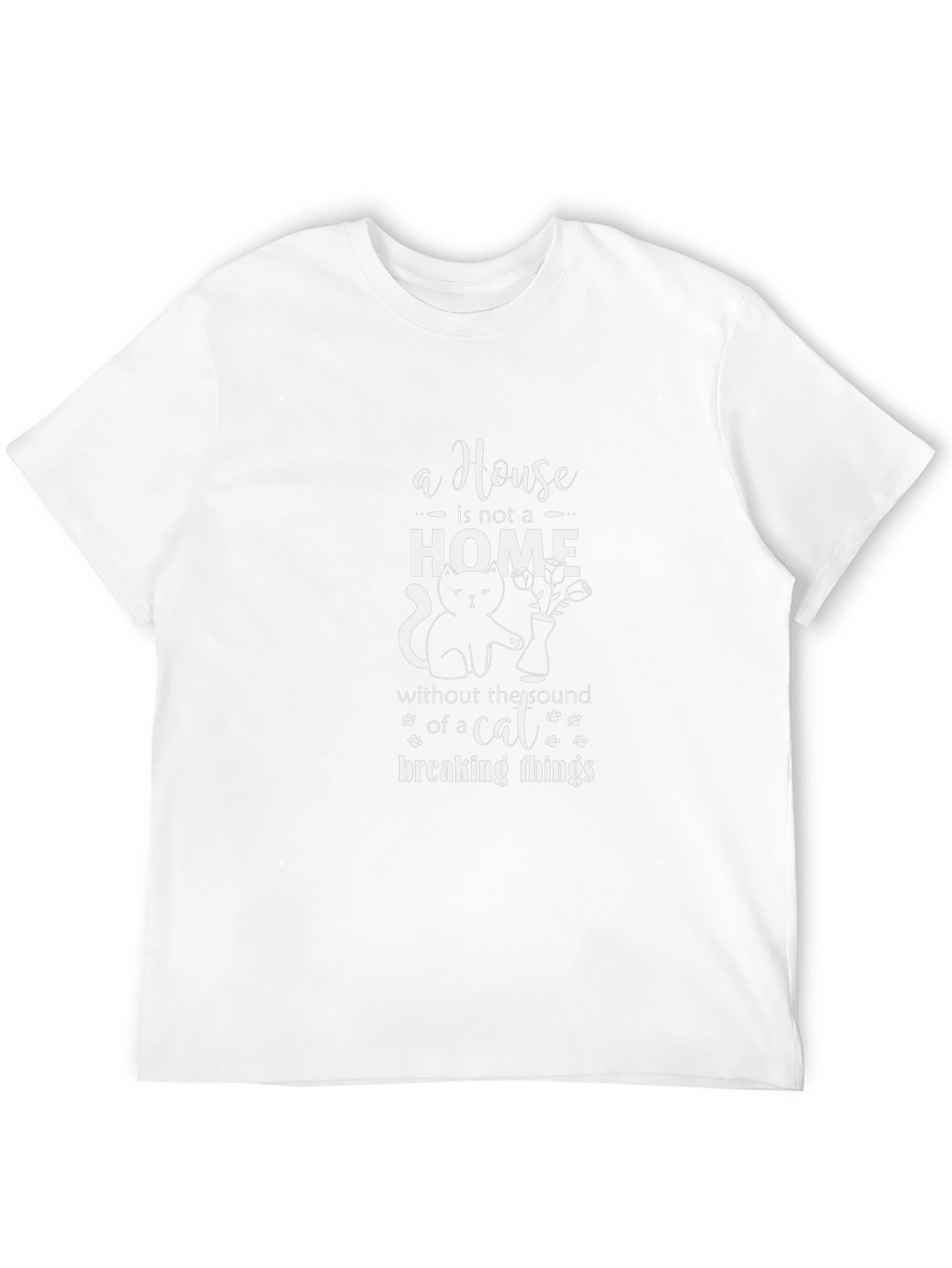 Cat Lover T-Shirt - Home Breaking Things Tee