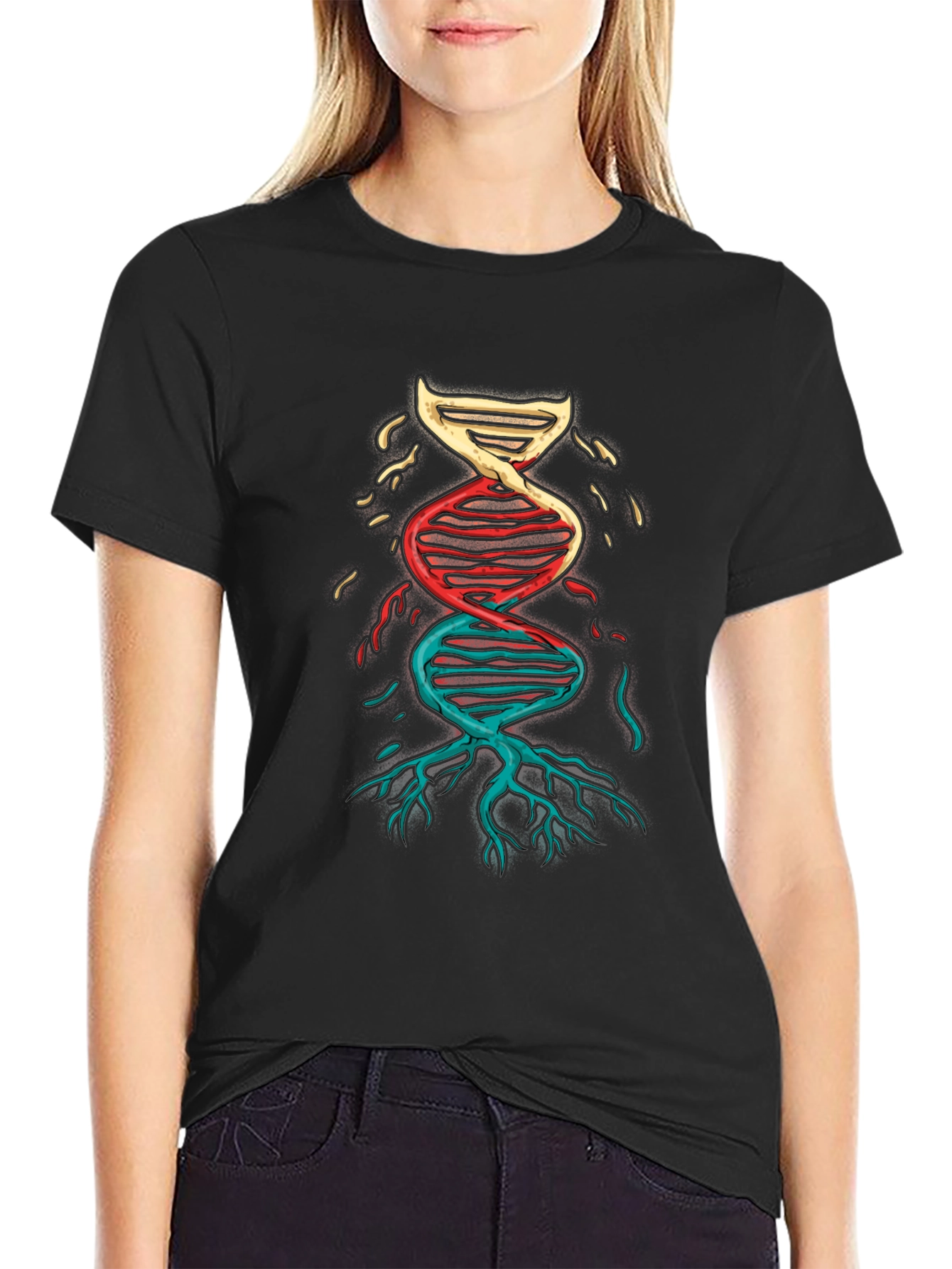 DNA Roots Graphic Tee - Science & Nature Inspired