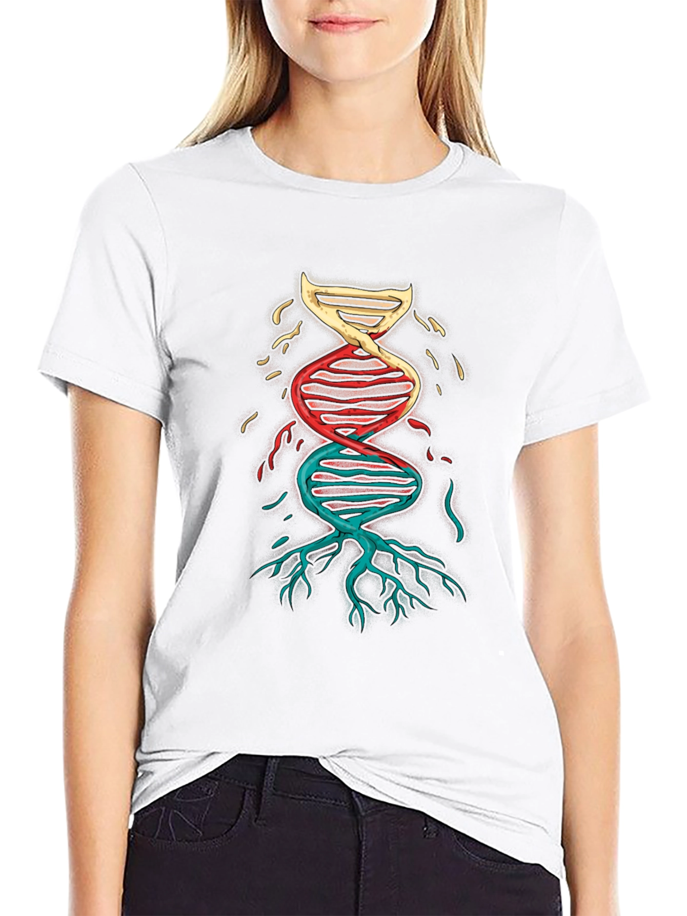 DNA Roots Graphic Tee - Science & Nature Inspired