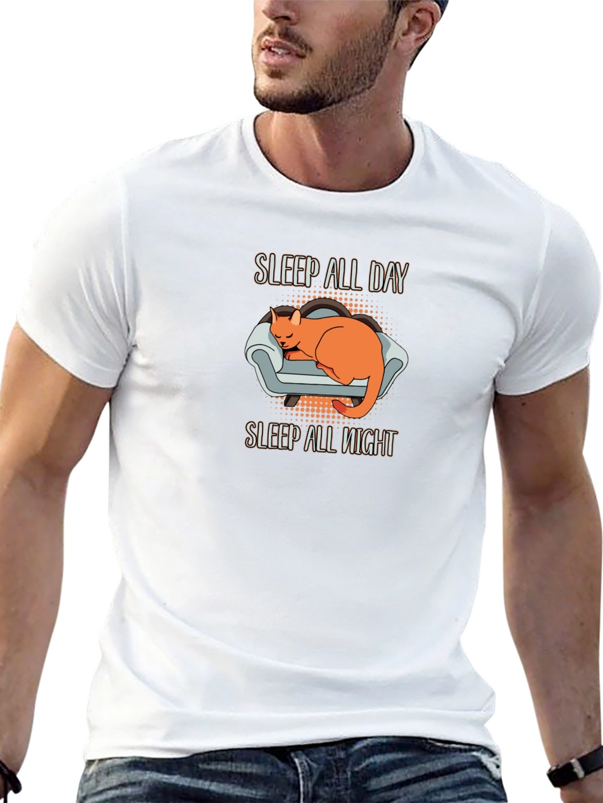Sleep All Day Cat Nap T-Shirt
