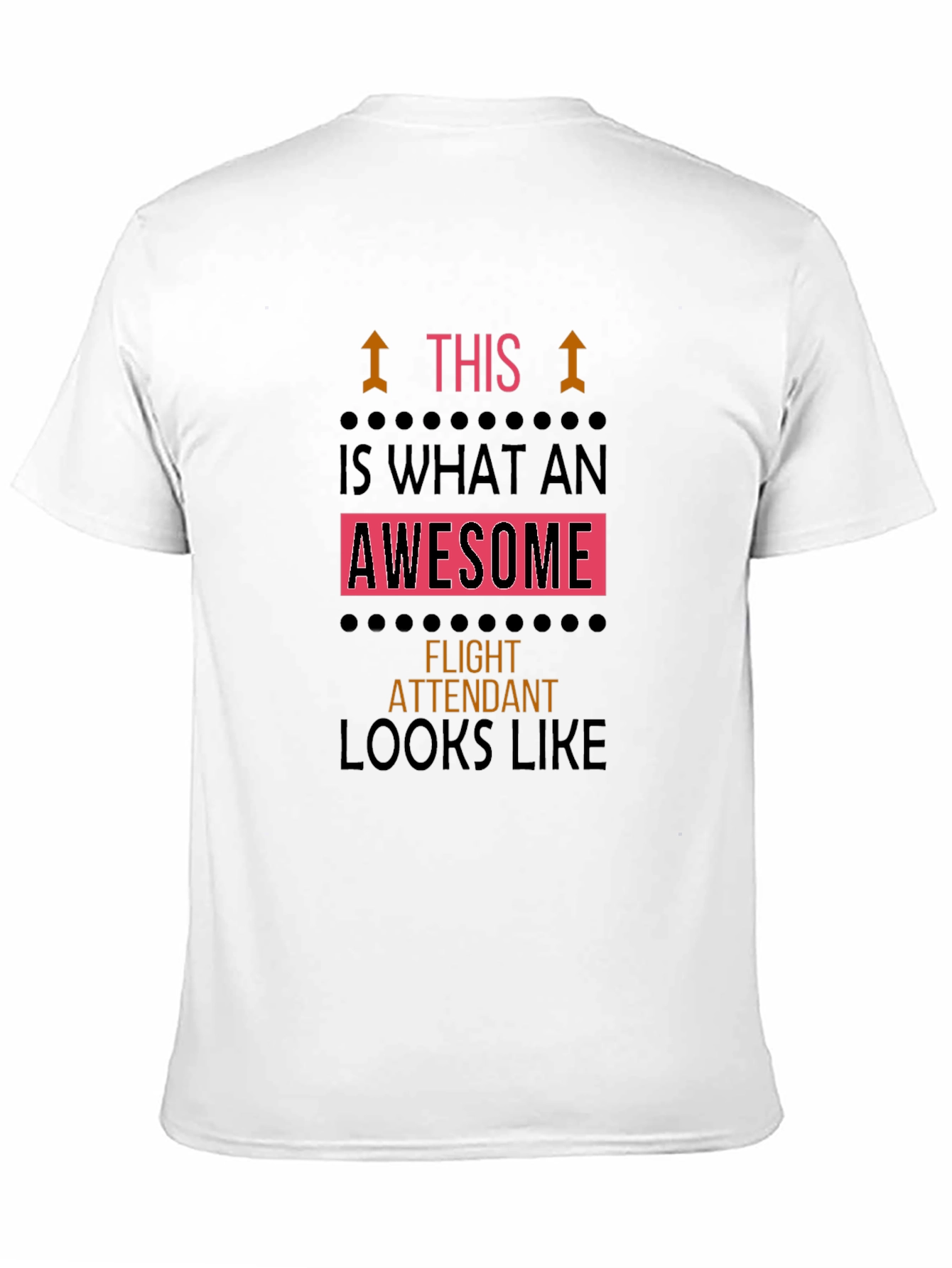 Awesome Flight Attendant Black T-Shirt
