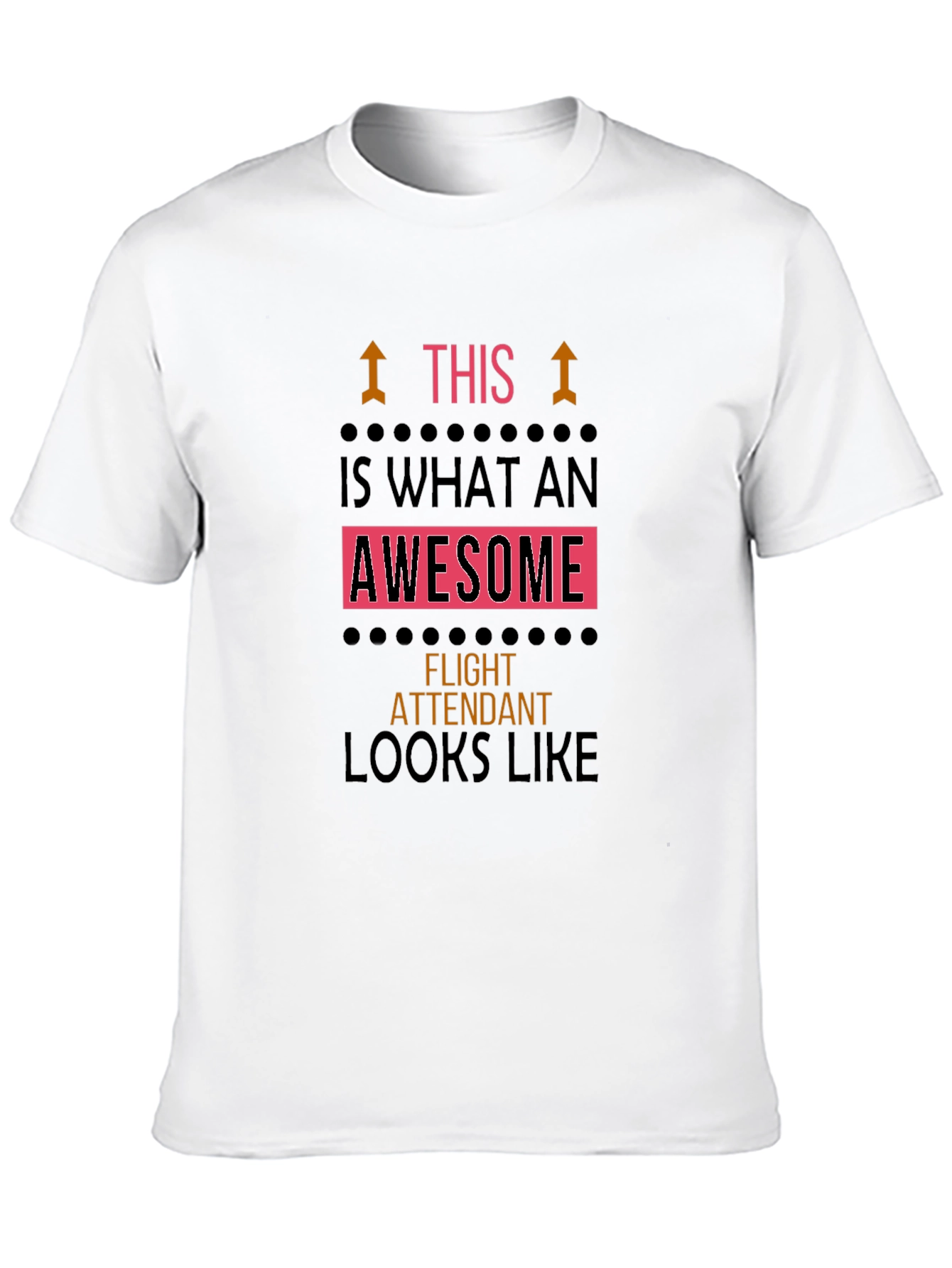 Awesome Flight Attendant Black T-Shirt