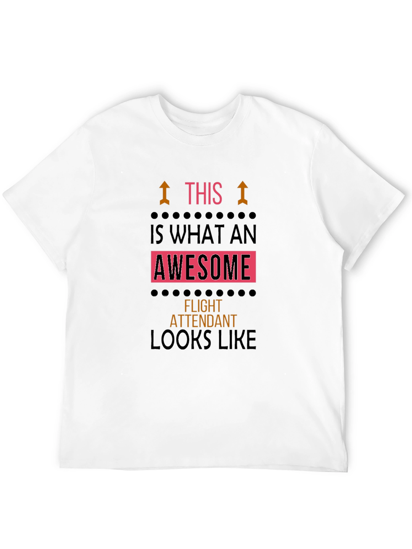 Awesome Flight Attendant Black T-Shirt