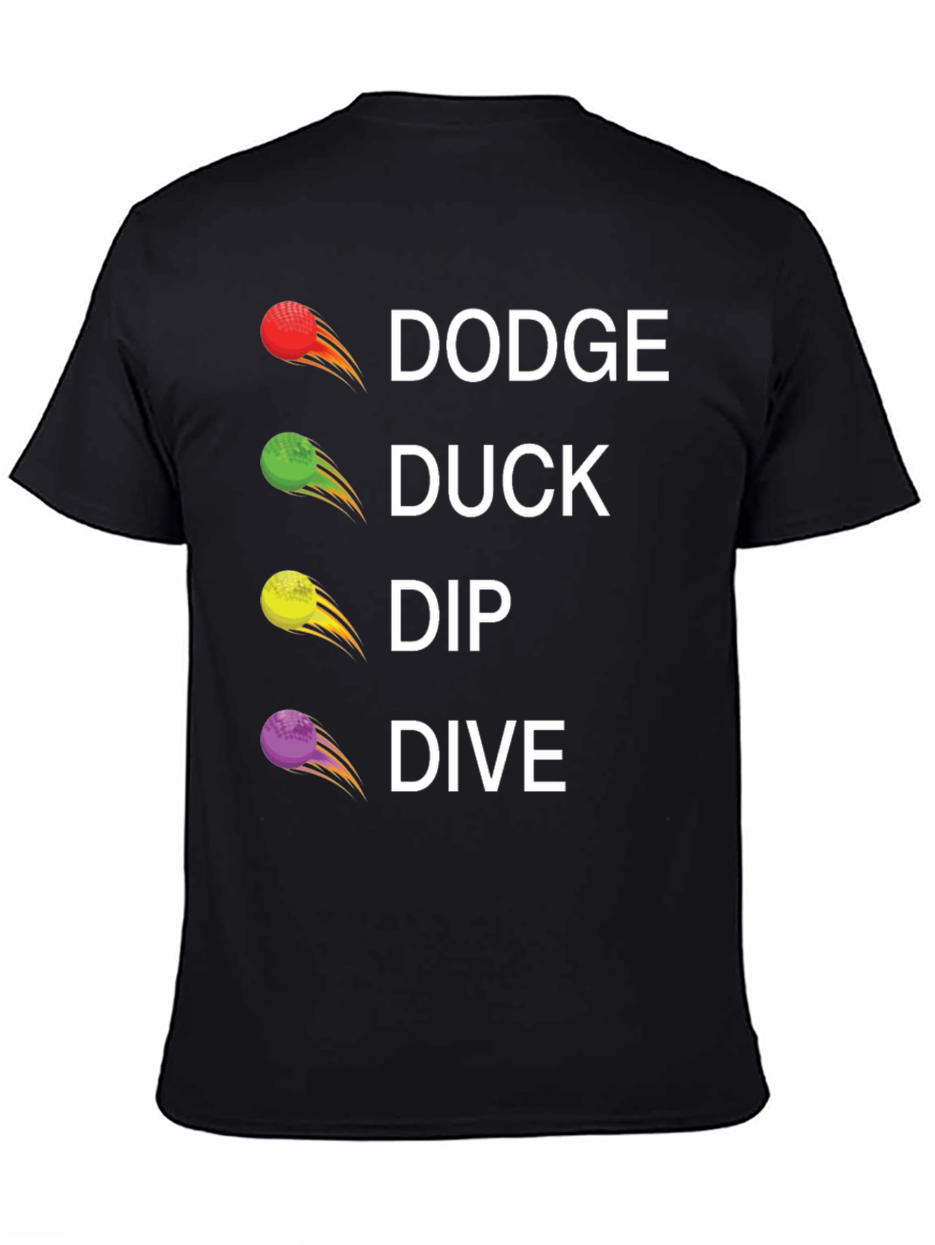 Dodge Duck Dip Dive Graphic Tee - Dodgeball Shirt