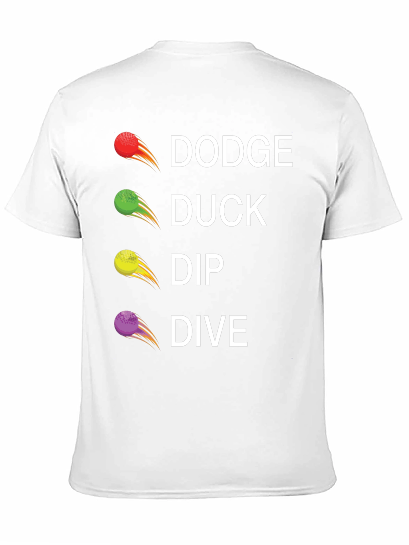 Dodge Duck Dip Dive Graphic Tee - Dodgeball Shirt