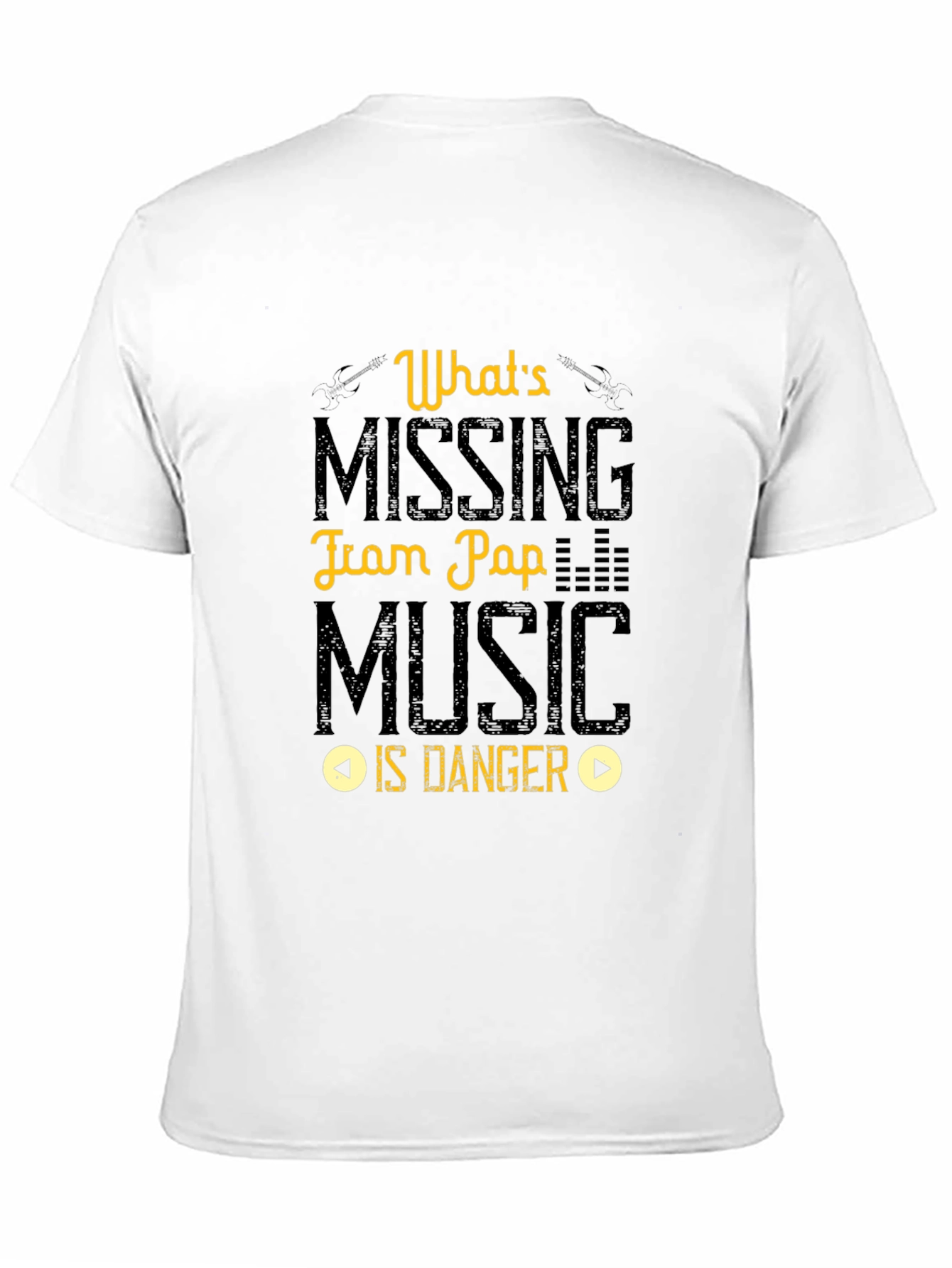 Whats Missing in Pop Music is Danger Black T-Shirt