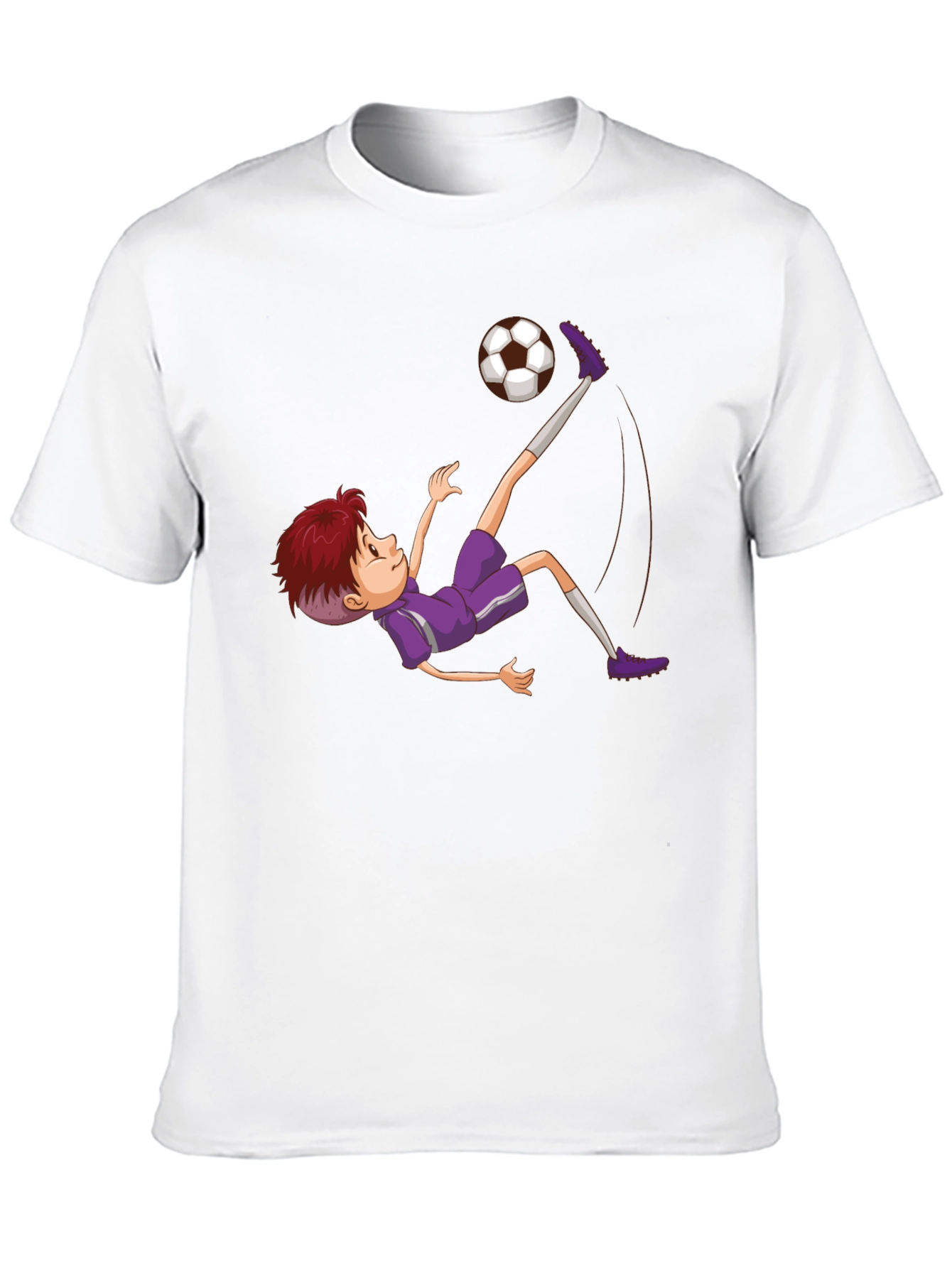 Soccer Kid Graphic Tee - Black Cotton T-Shirt