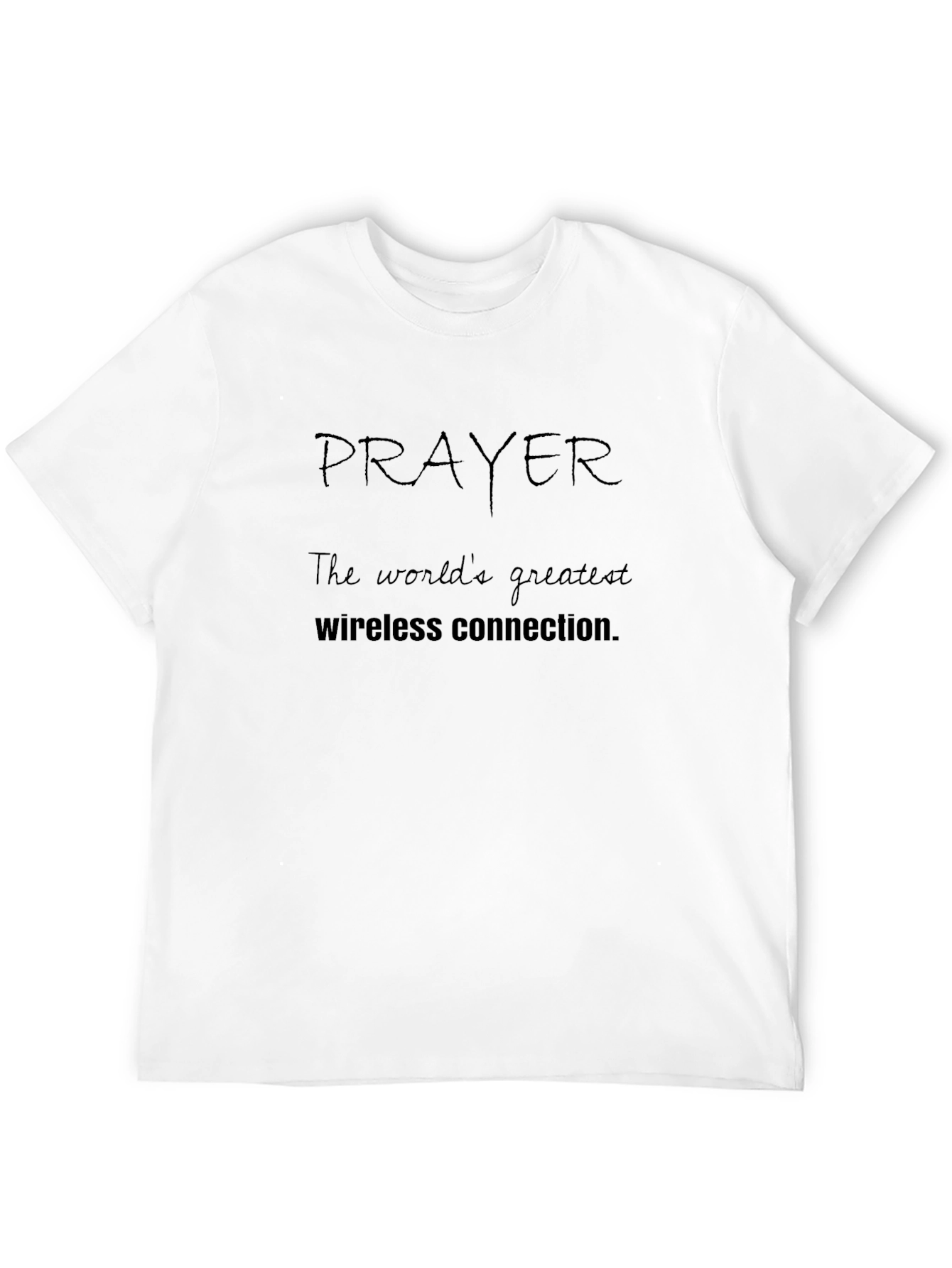 Prayer Wireless Connection Graphic T-Shirt