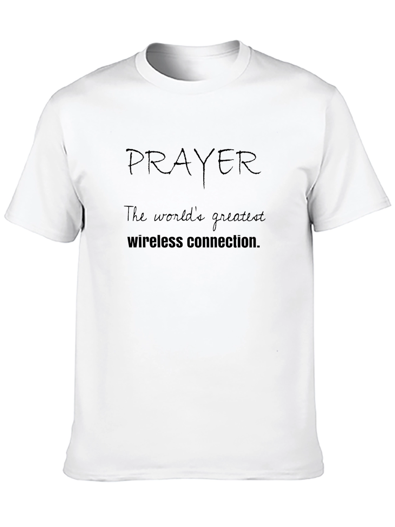 Prayer Wireless Connection Graphic T-Shirt