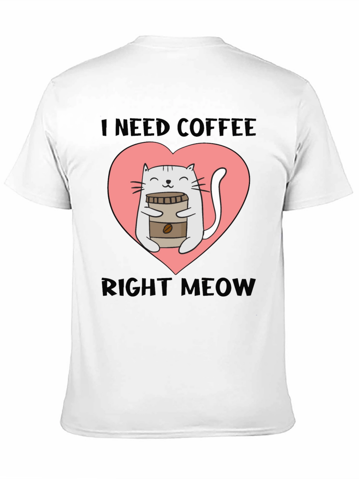 I Need Coffee Right Meow Cat Lover T-Shirt