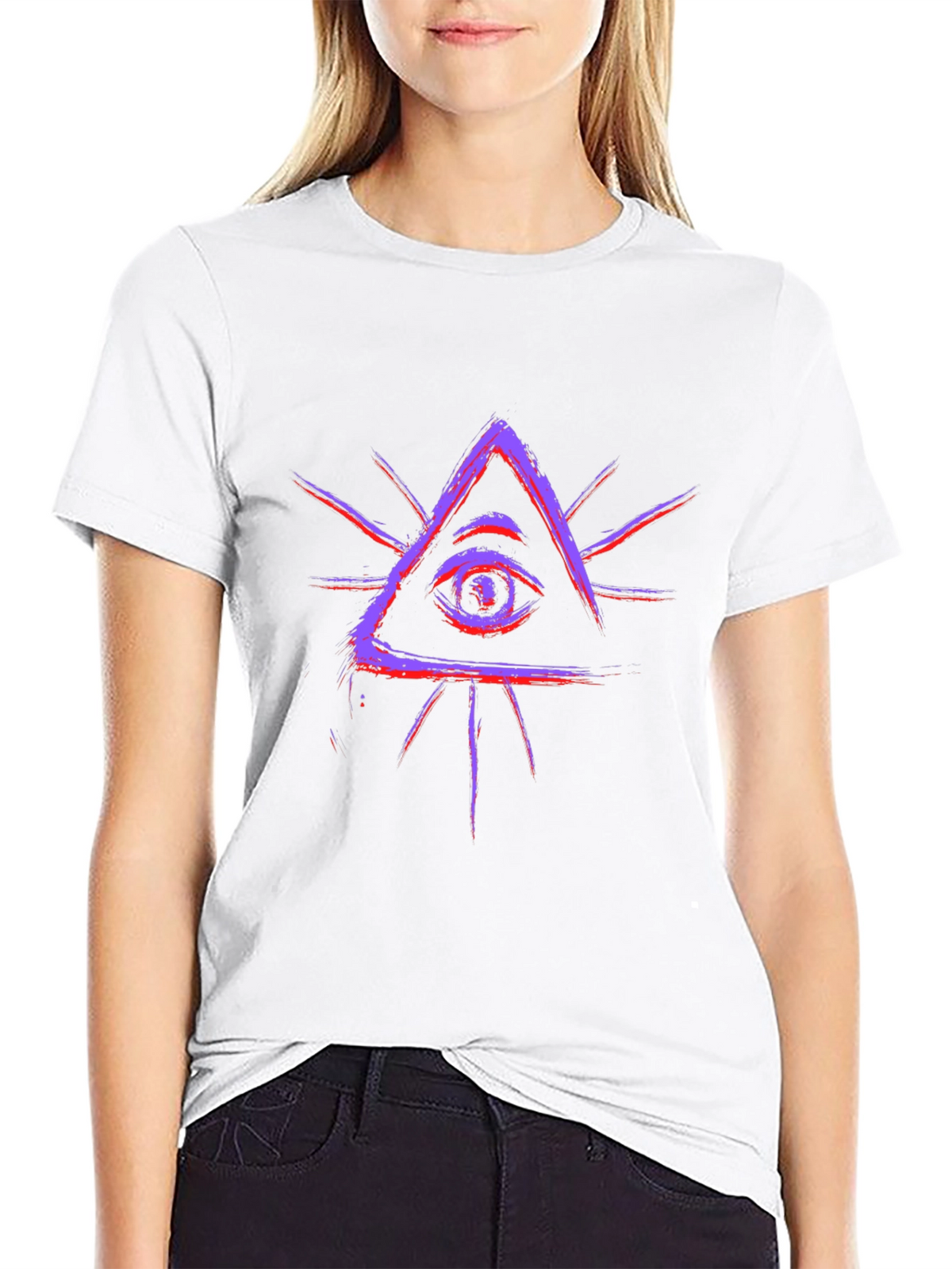All-Seeing Eye Graphic Tee - Trendy Casual Wear