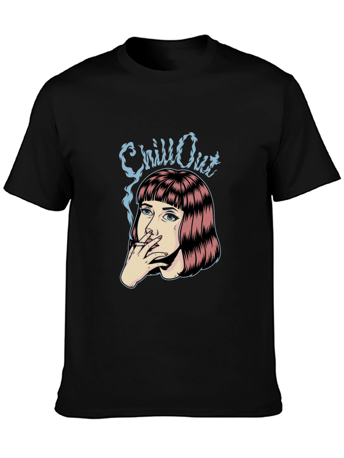 Chill Out Graphic T-Shirt - Black