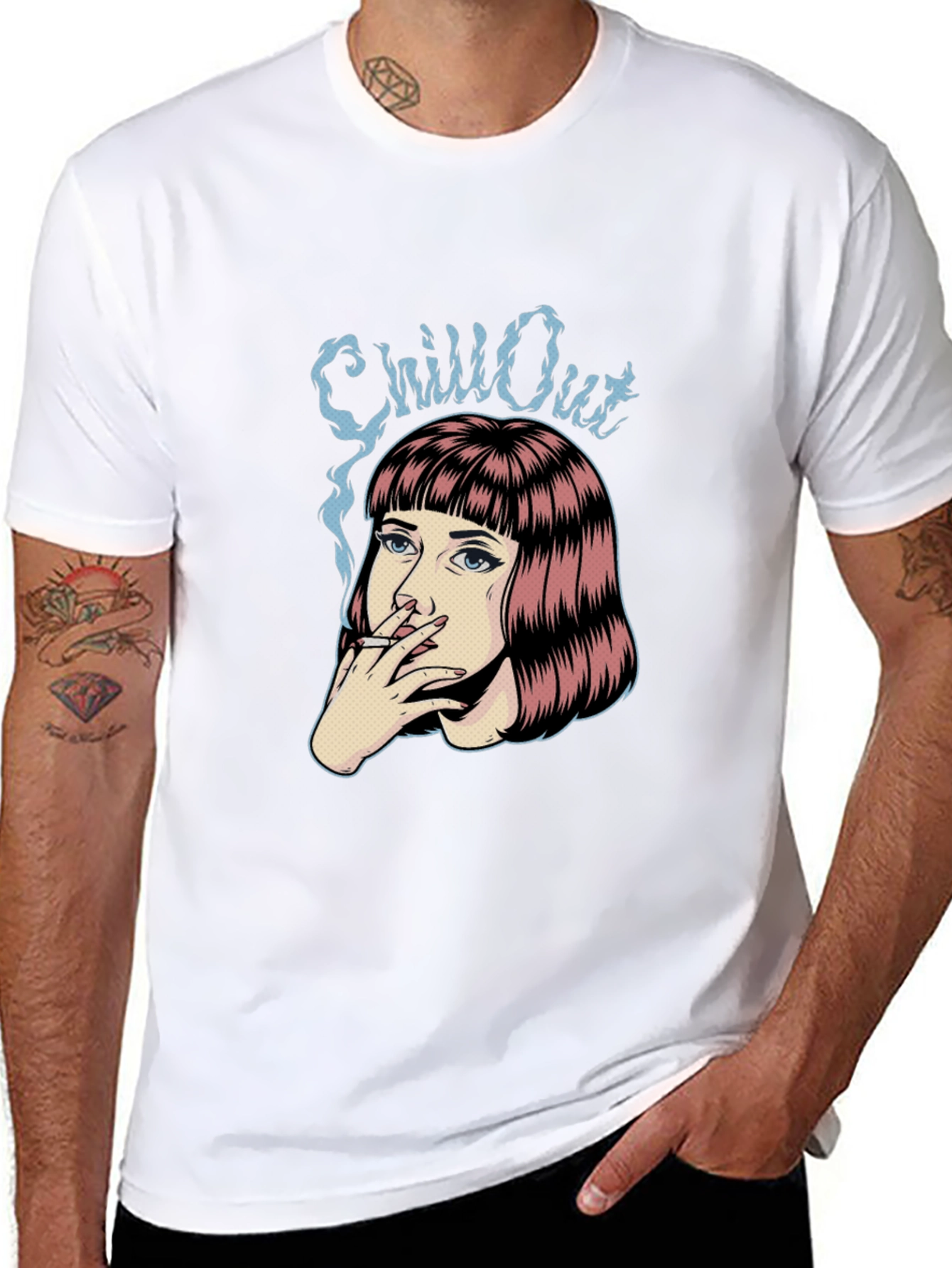 Chill Out Graphic T-Shirt - Black