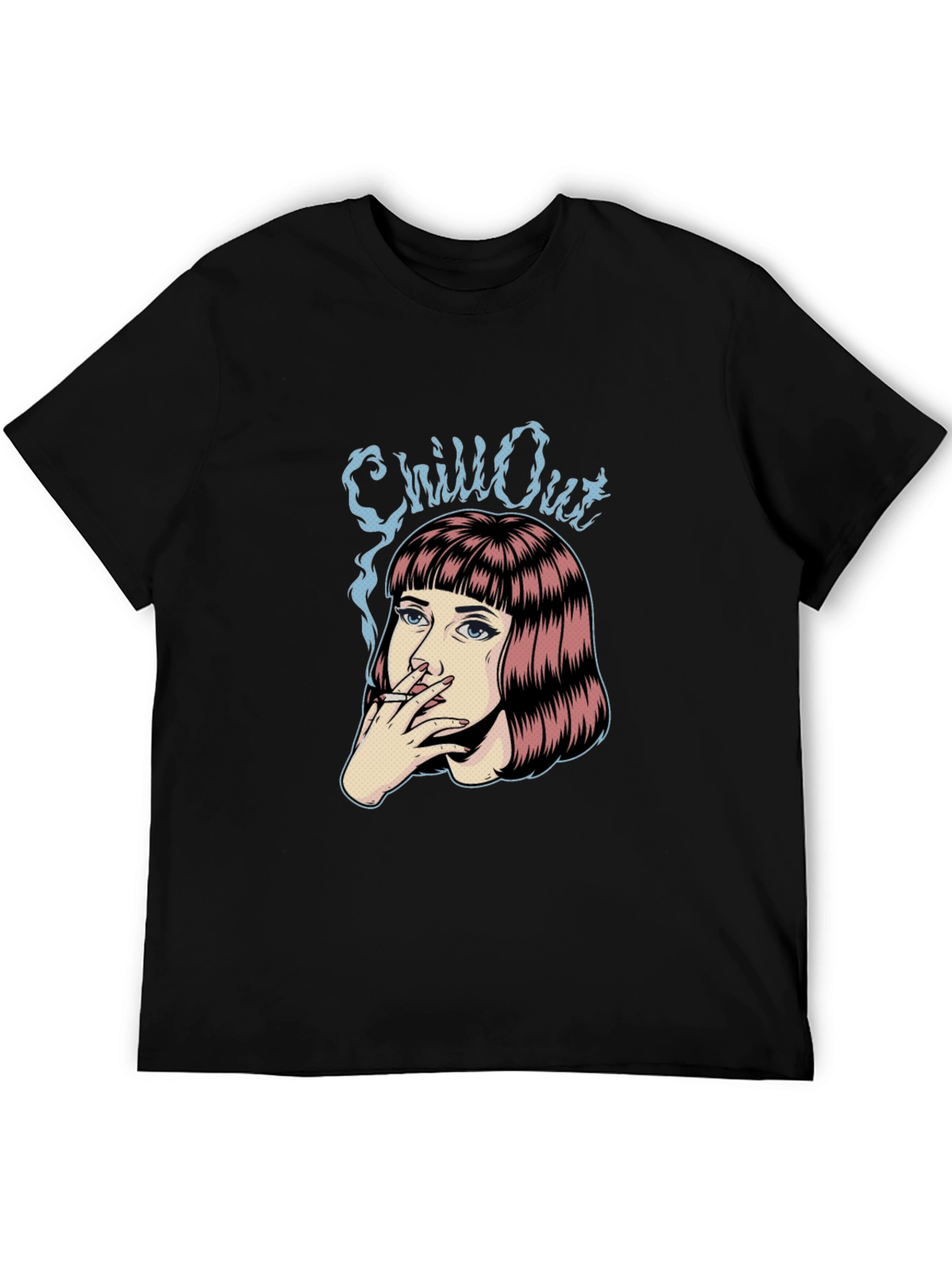 Chill Out Graphic T-Shirt - Black