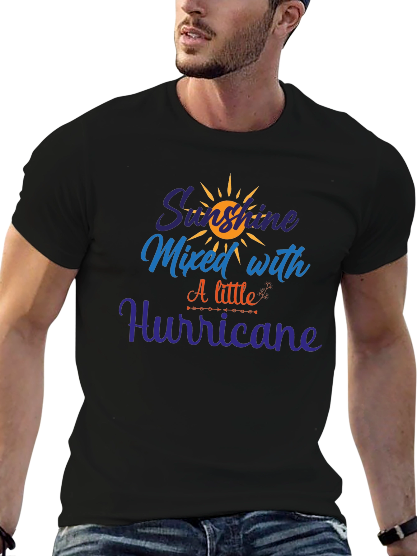 Sunshine Mixed with Hurricane Graphic Tee