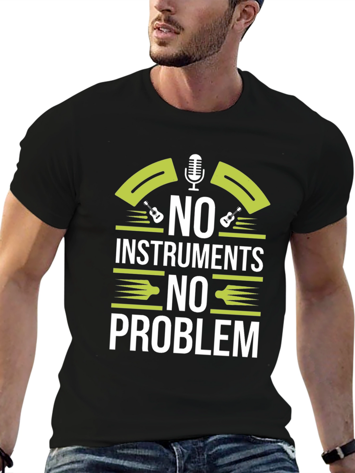 No Instruments No Problem Graphic T-Shirt