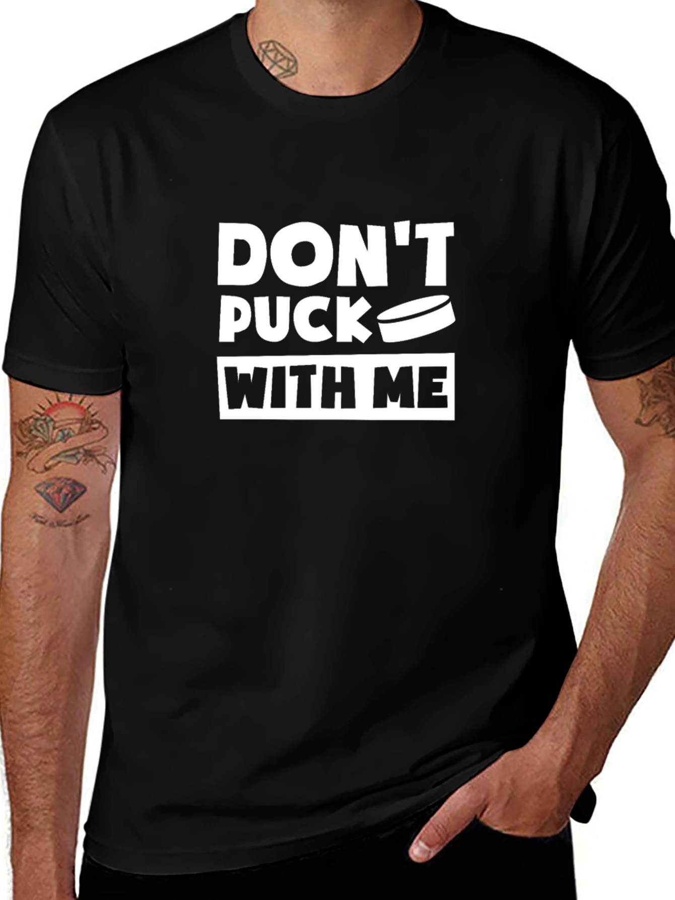 Dont Puck With Me Hockey Graphic Tee
