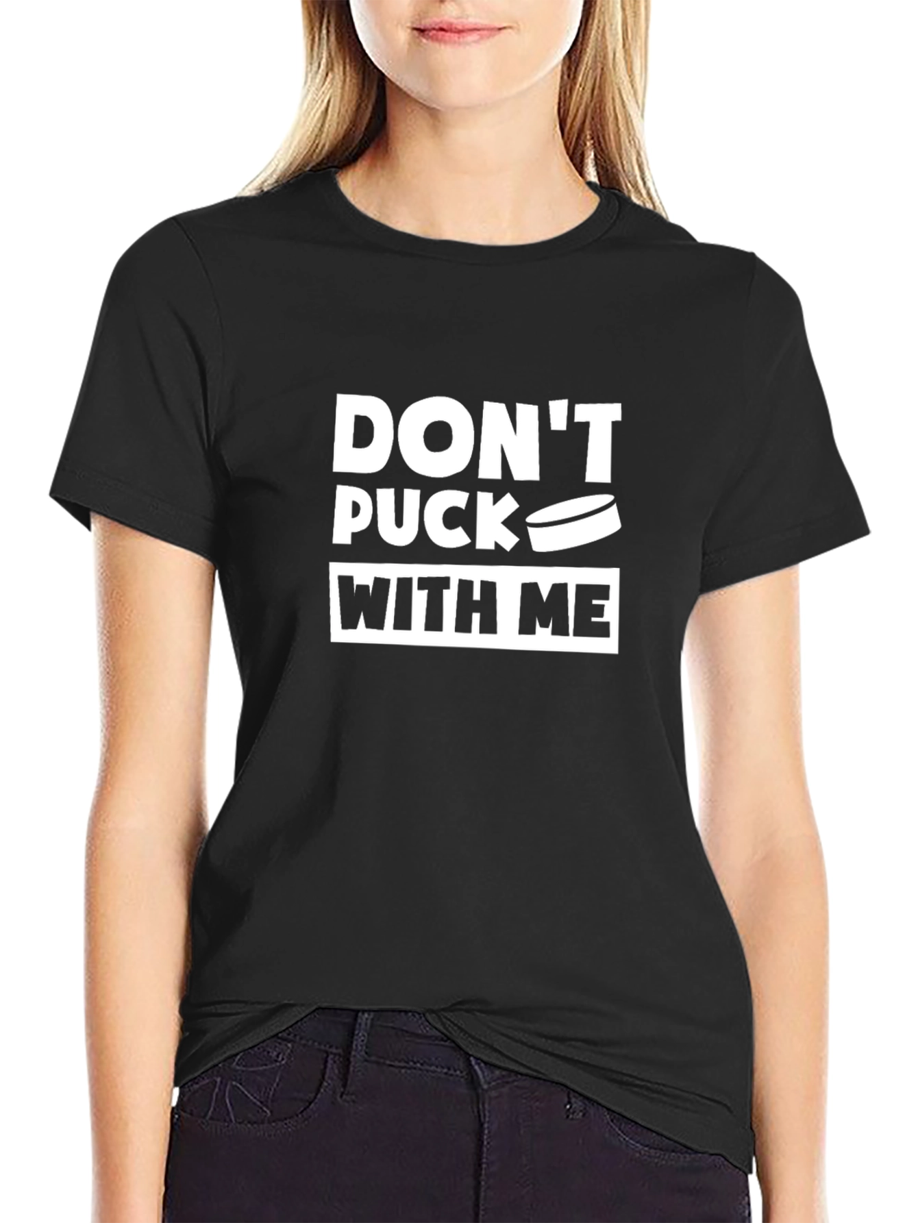 Dont Puck With Me Hockey Graphic Tee