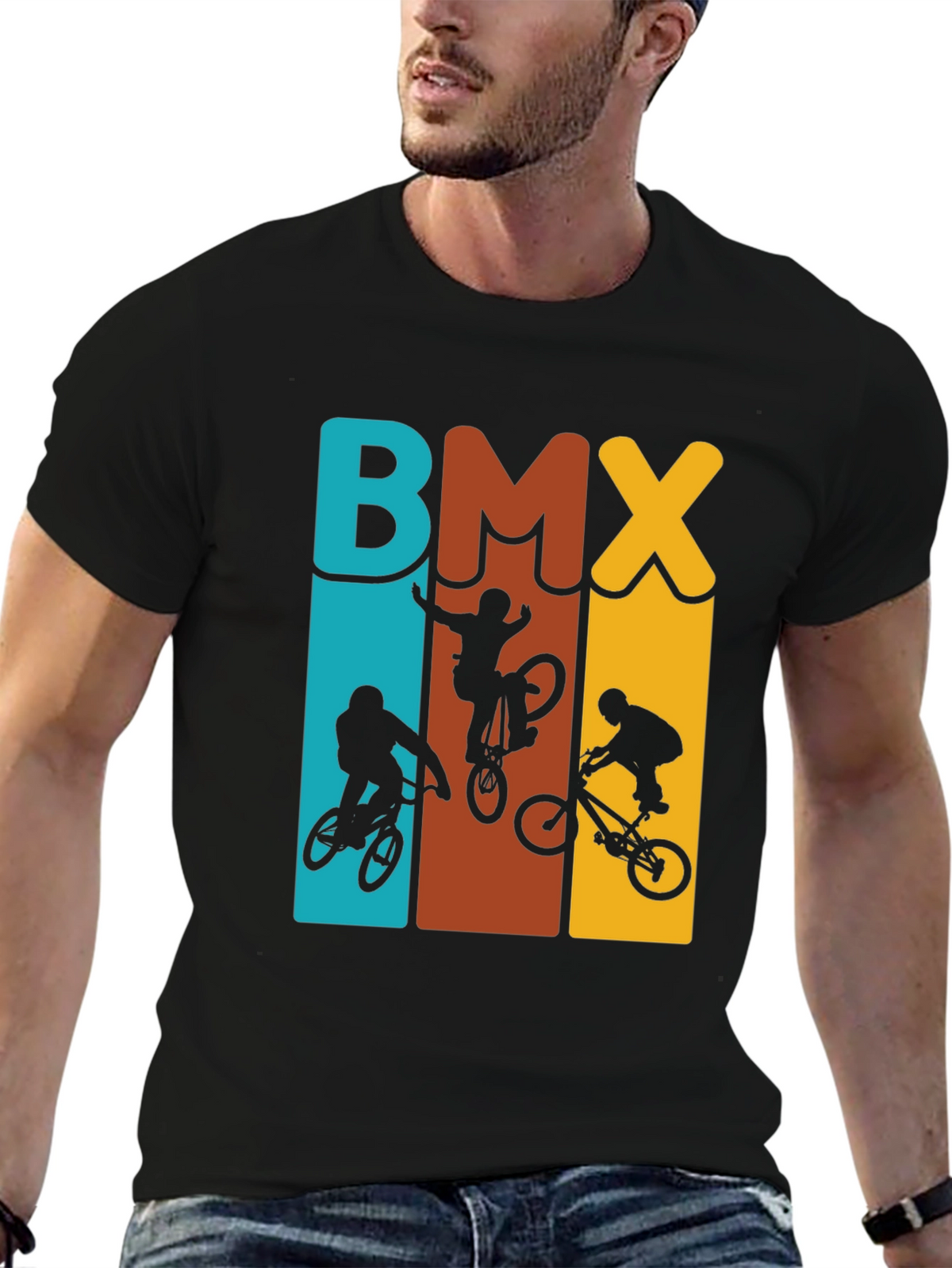Retro BMX Rider T-Shirt - Stylish Graphic Tee