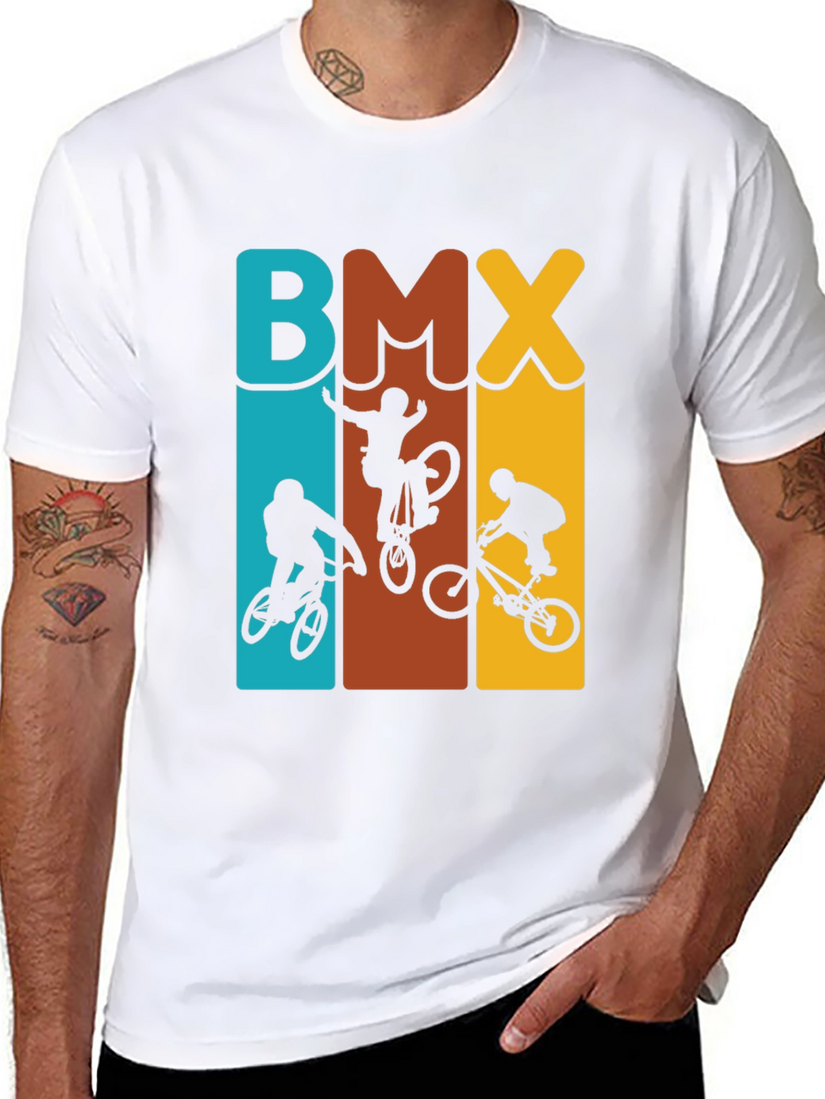Retro BMX Rider T-Shirt - Stylish Graphic Tee