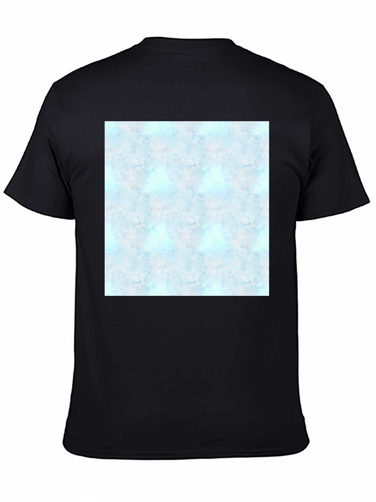 Mens Black Tee with Abstract Pattern