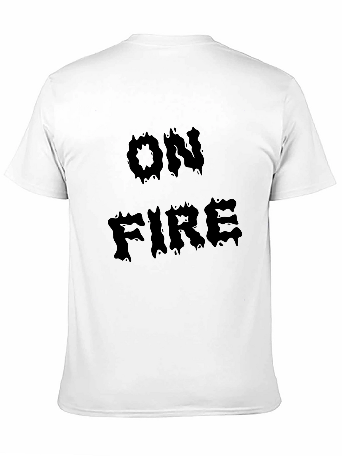 On Fire Graphic Black T-Shirt