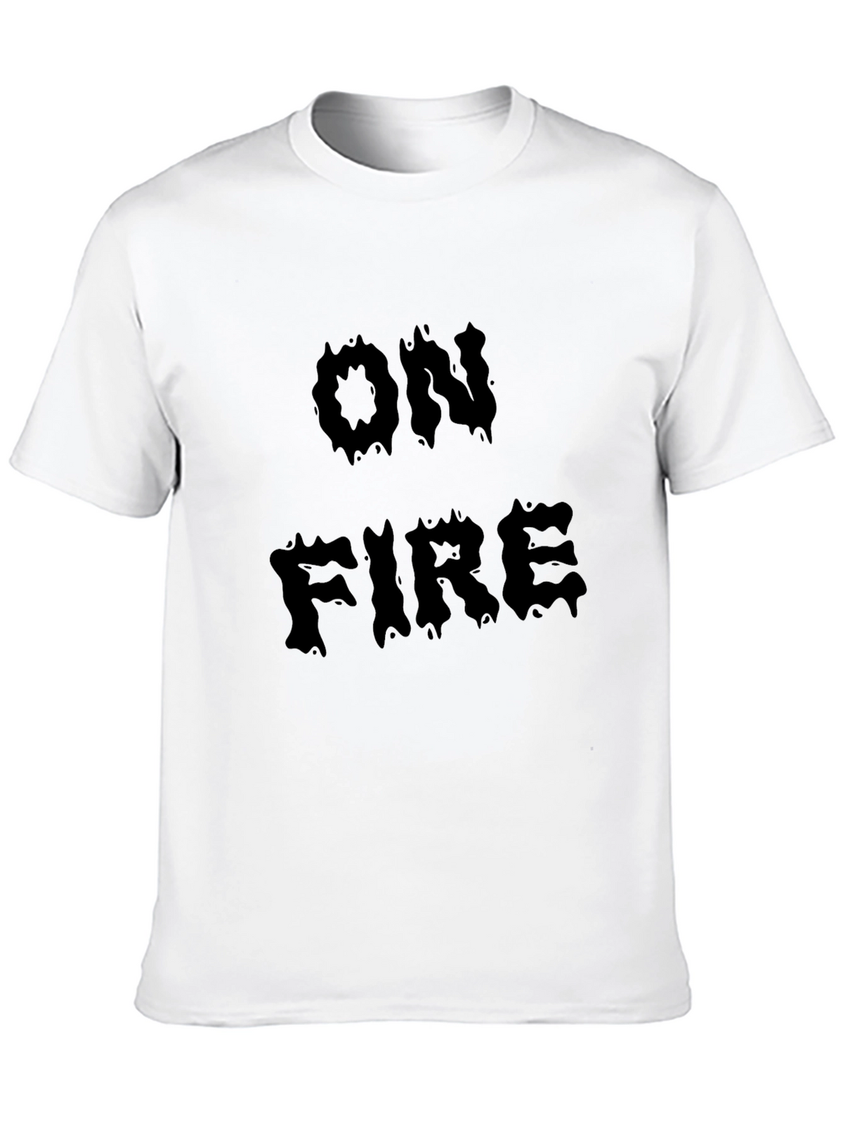 On Fire Graphic Black T-Shirt