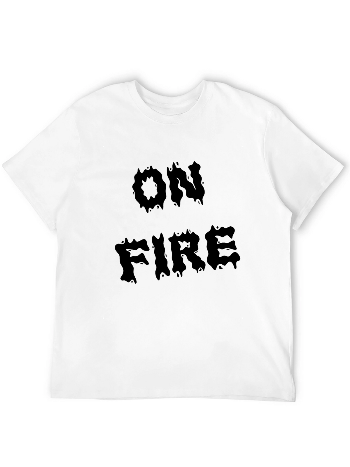 On Fire Graphic Black T-Shirt