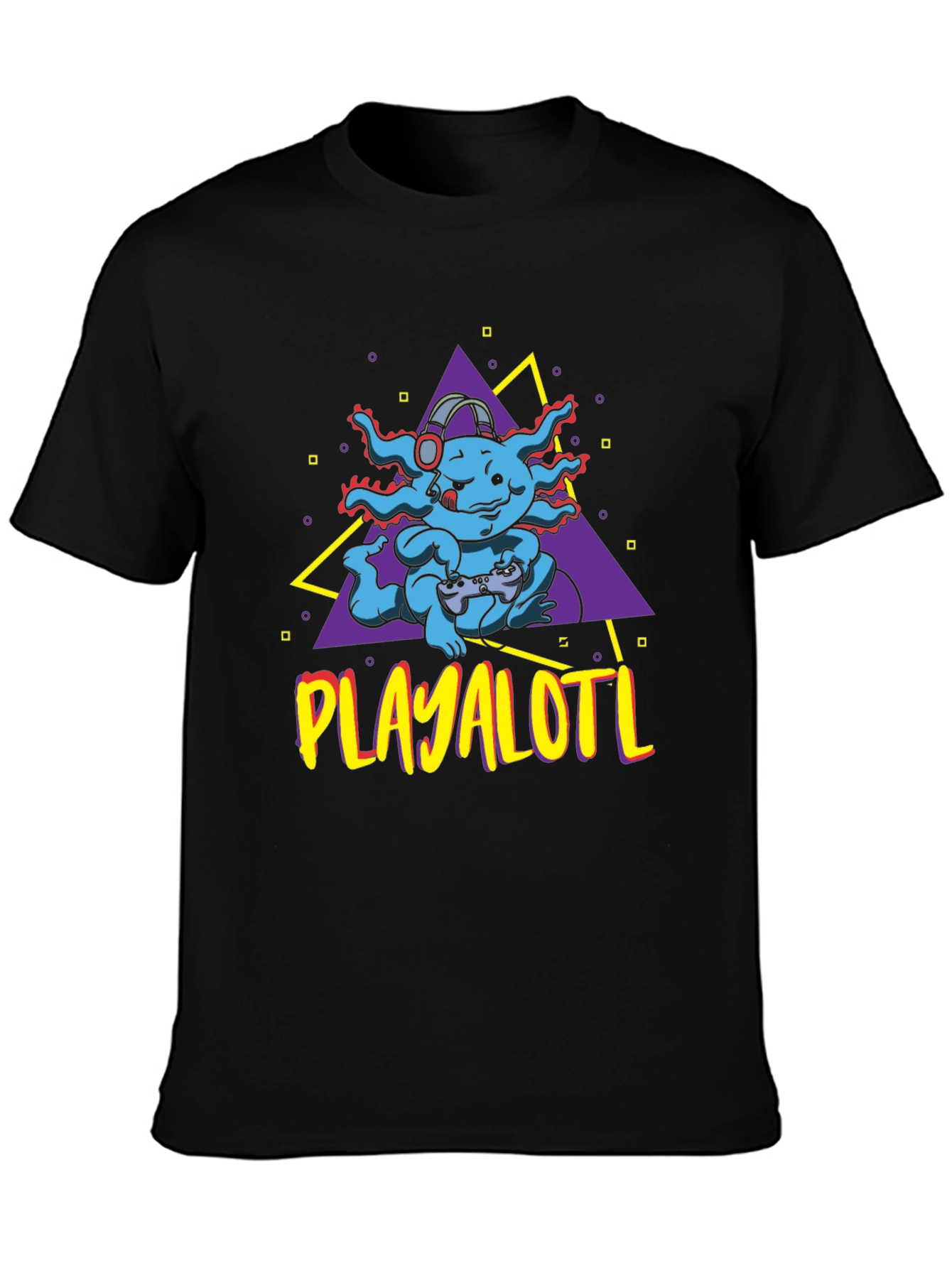 Playalotl Gaming T-Shirt - Axolotl Gamer Tee