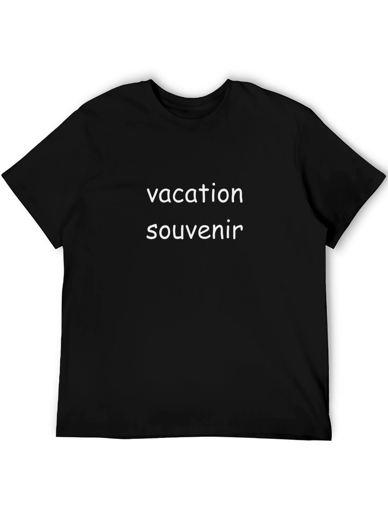 Vacation Souvenir Black T-Shirt