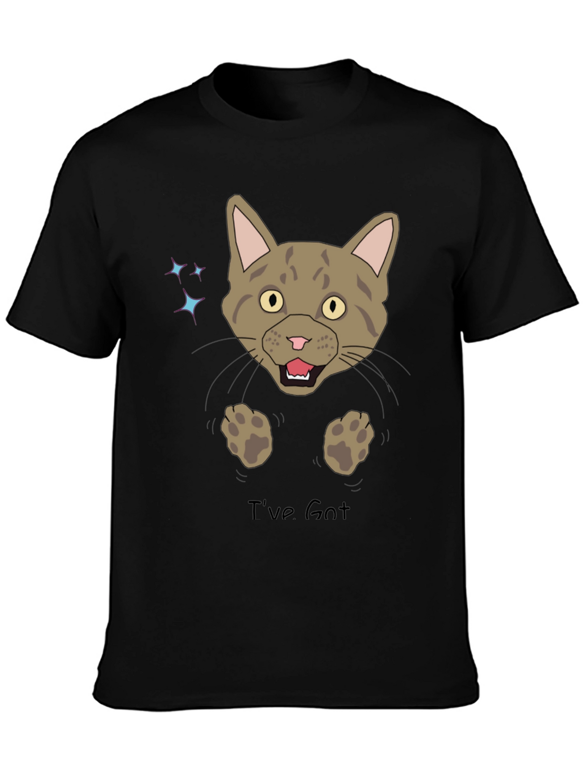 Funny Cat Graphic T-Shirt - Ive Got You!