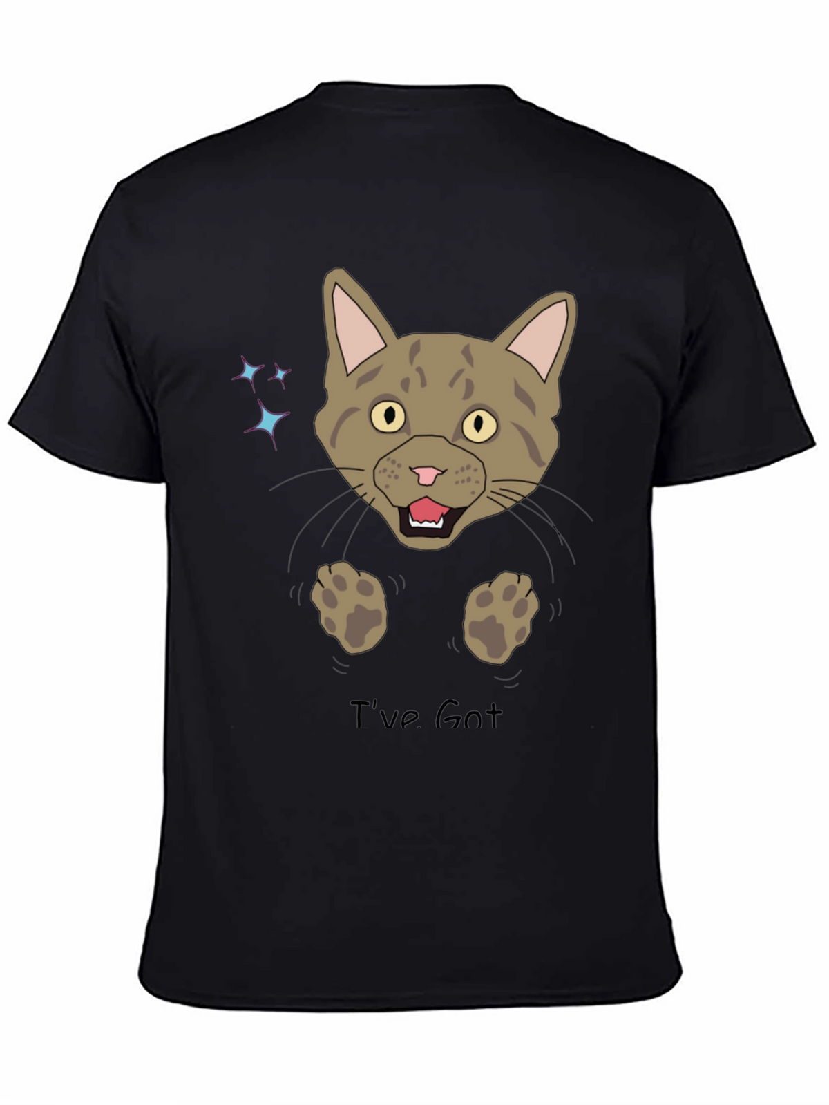 Funny Cat Graphic T-Shirt - Ive Got You!