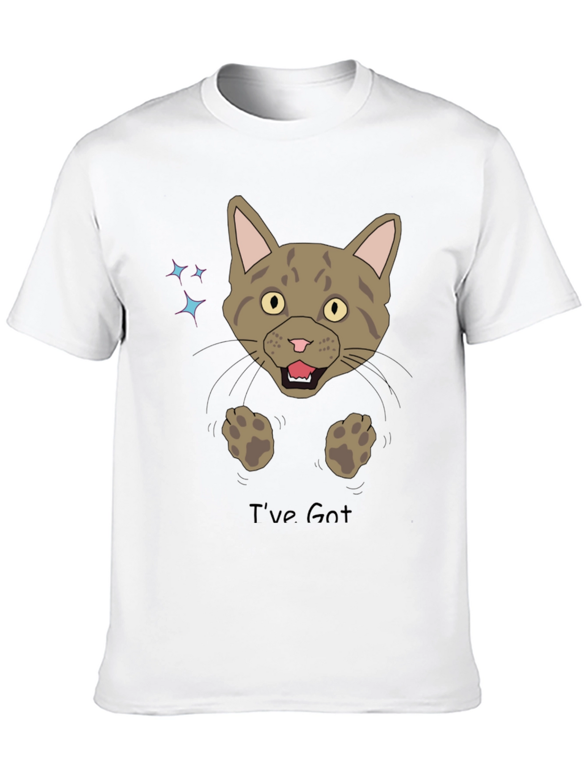 Funny Cat Graphic T-Shirt - Ive Got You!