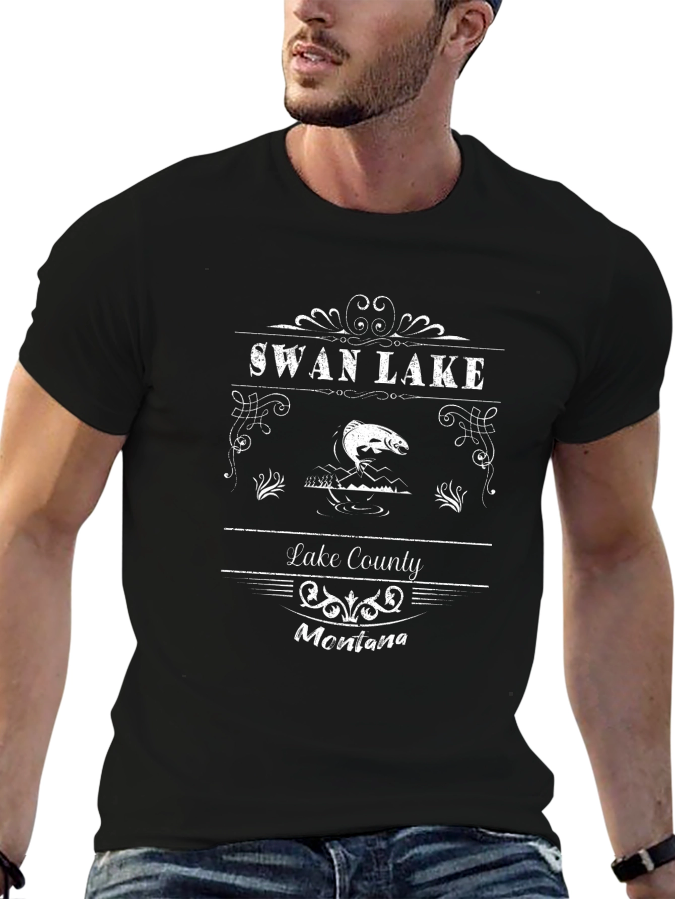 Swan Lake Montana Graphic Tee