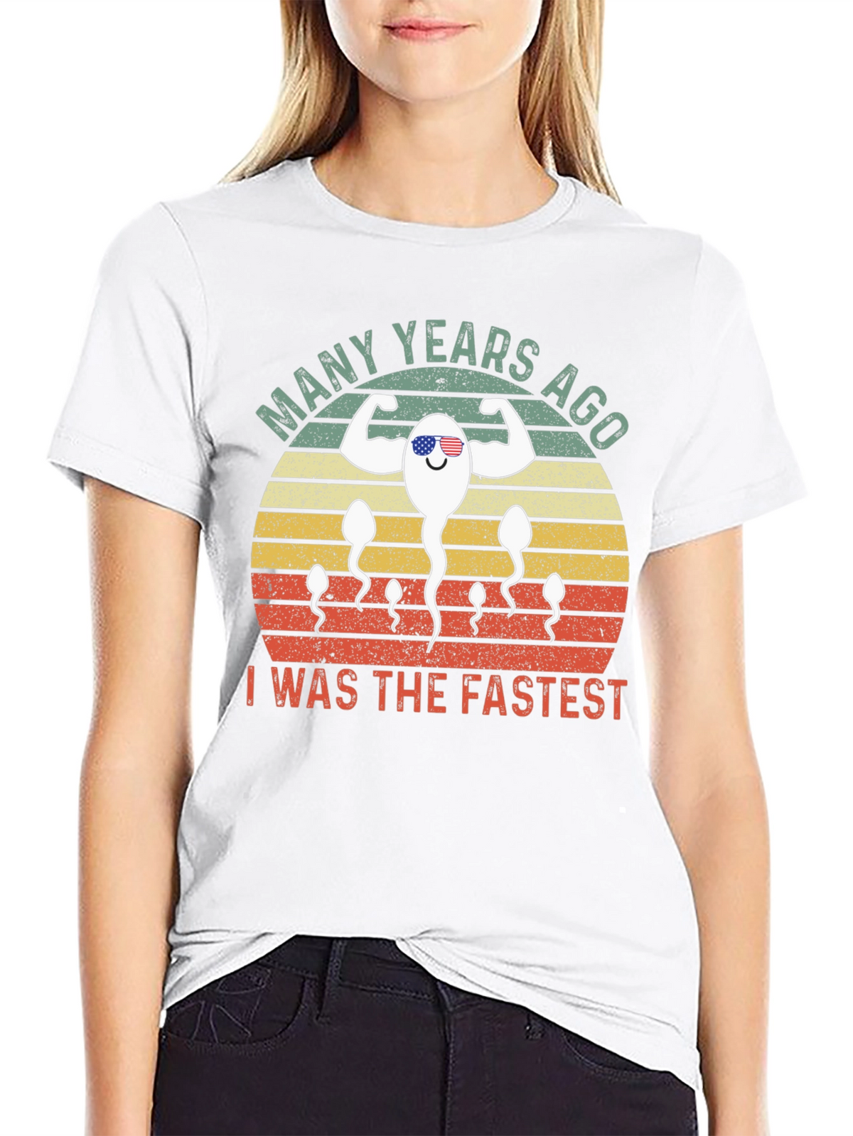 Funny Fastest Sperm Graphic T-Shirt