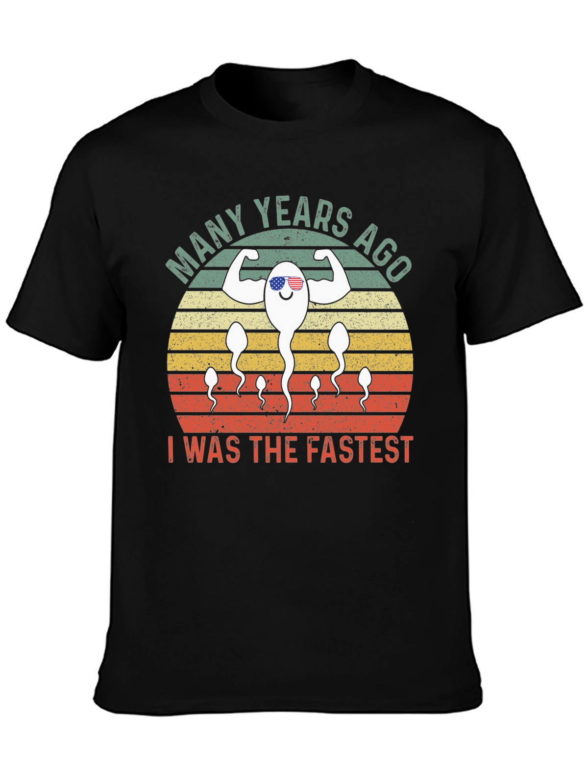 Funny Fastest Sperm Graphic T-Shirt