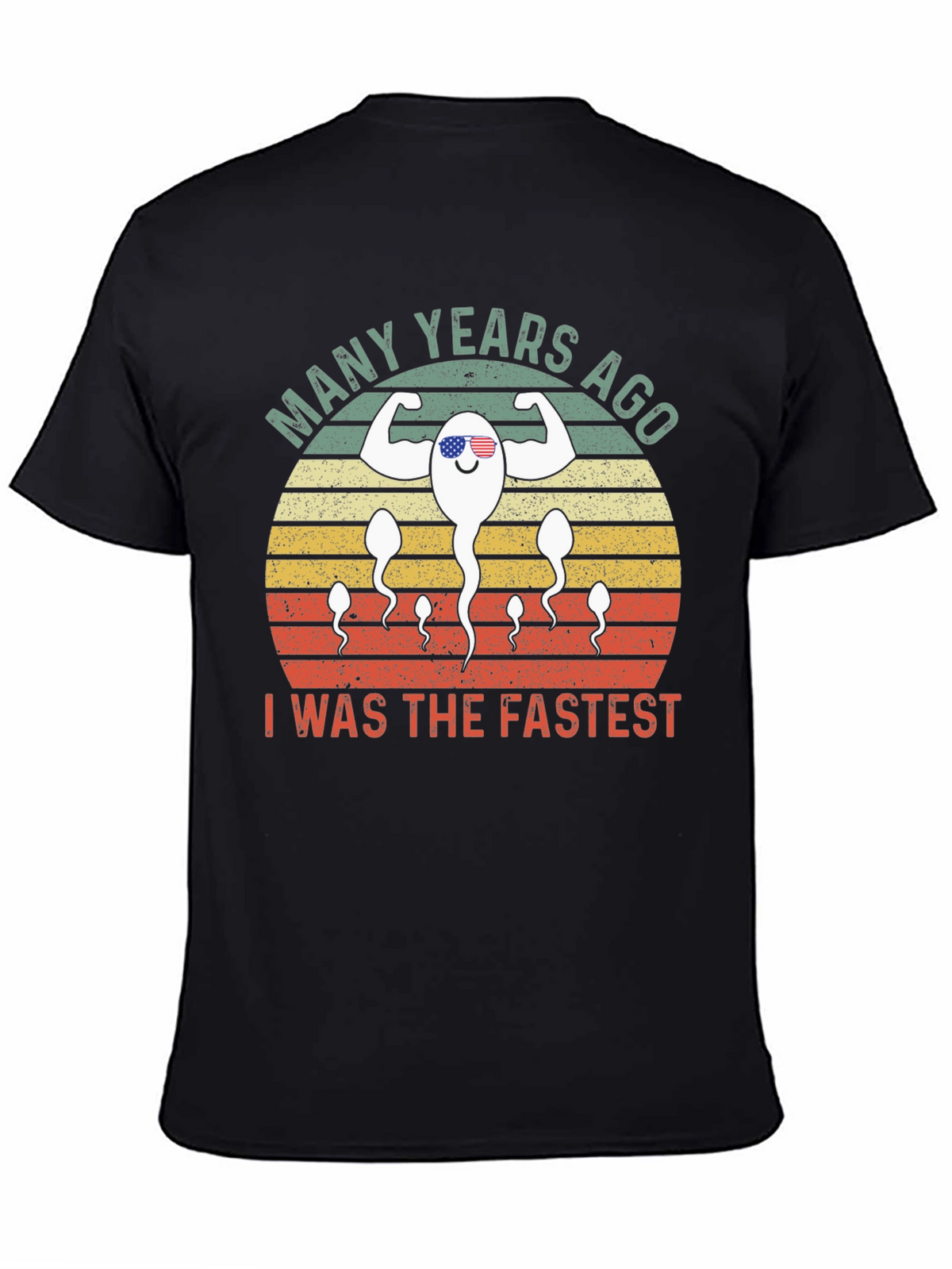 Funny Fastest Sperm Graphic T-Shirt