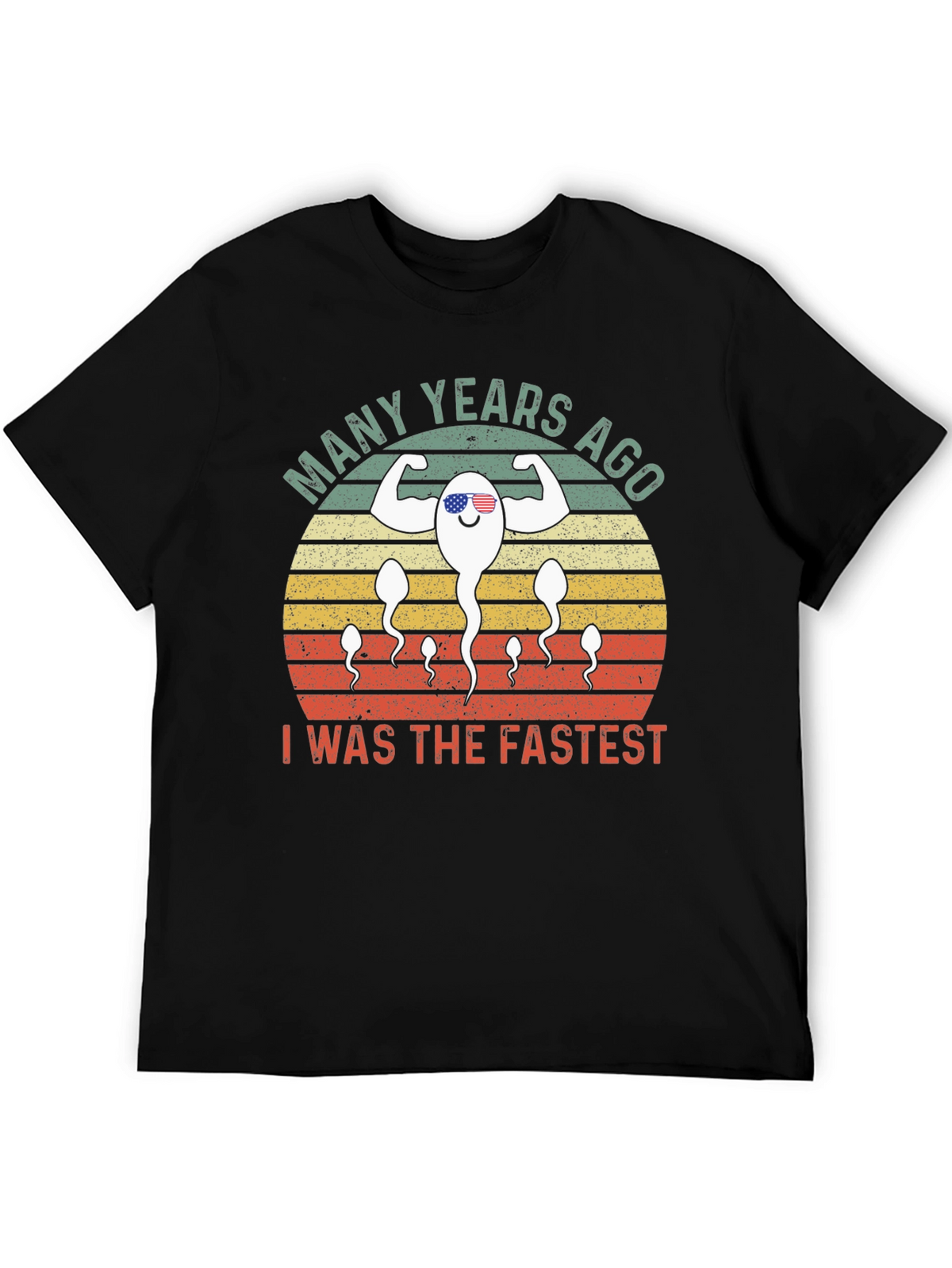 Funny Fastest Sperm Graphic T-Shirt