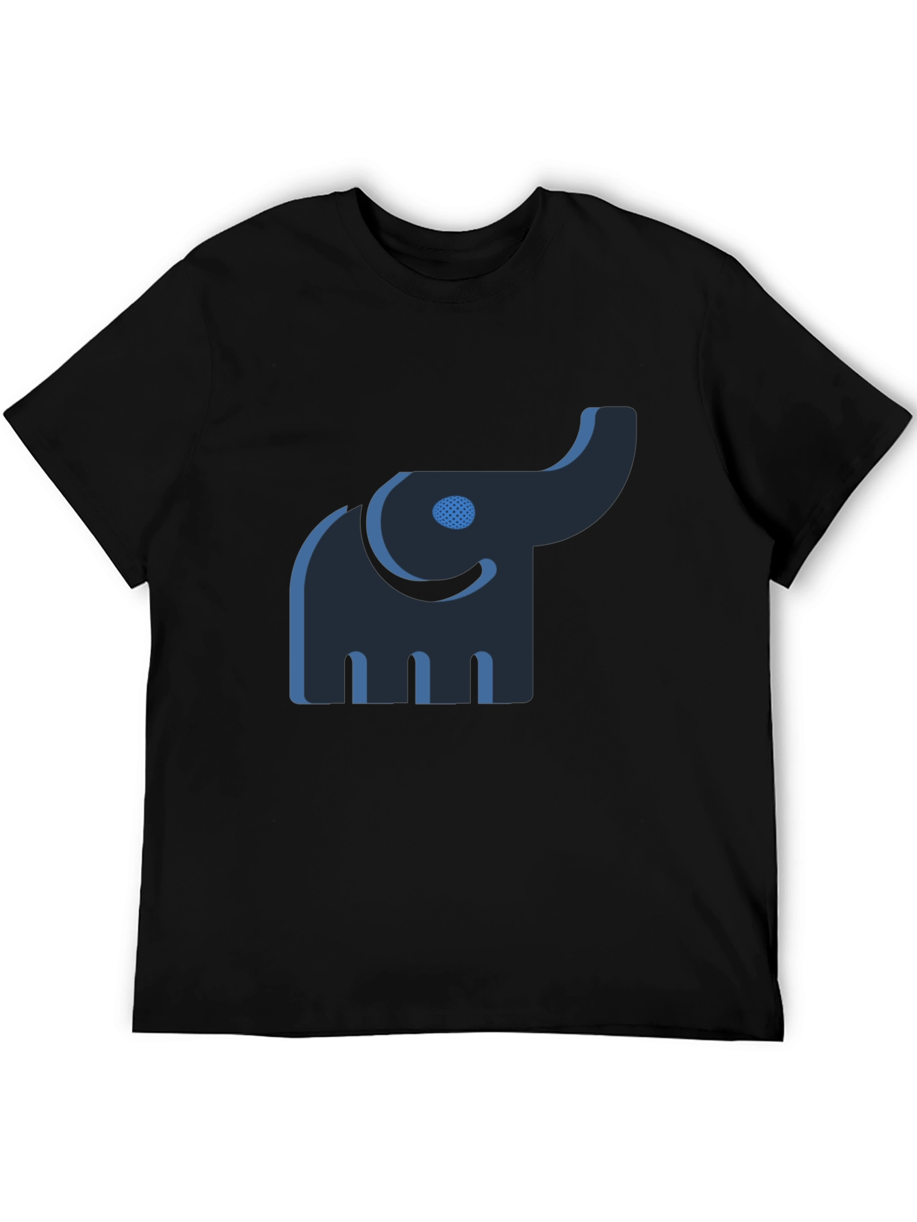 Elephant Graphic Black Tee - Unique Style