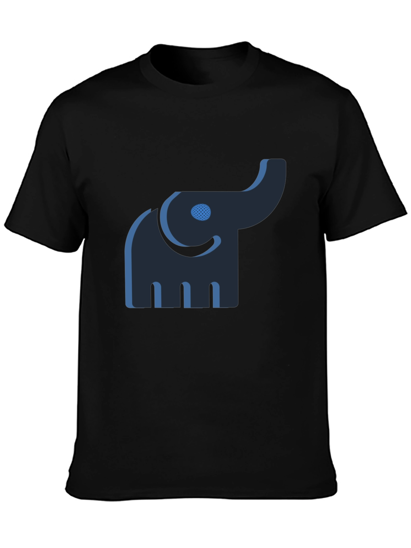 Elephant Graphic Black Tee - Unique Style