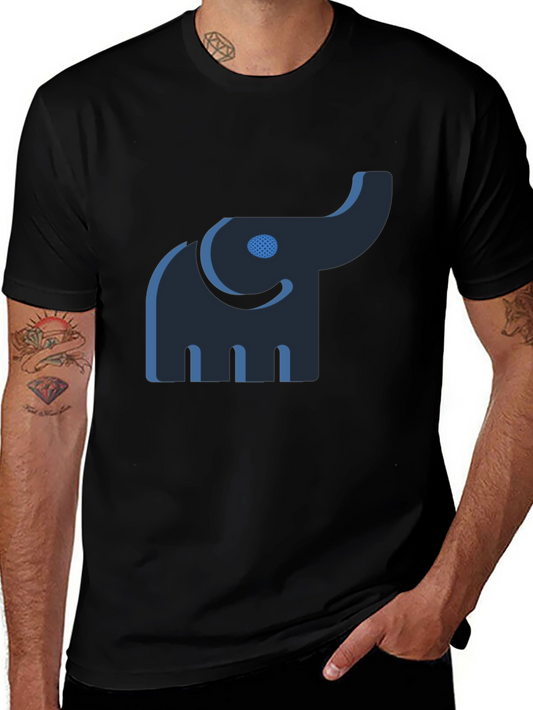 Elephant Graphic Black Tee - Unique Style