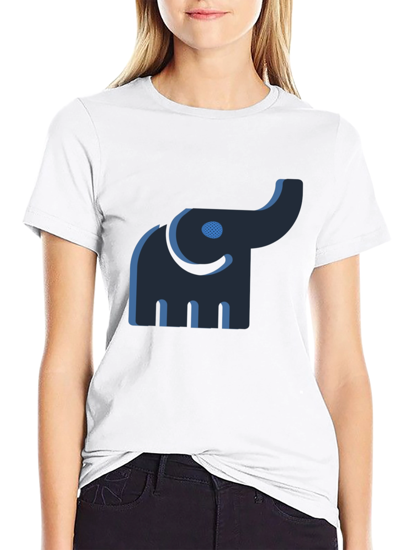 Elephant Graphic Black Tee - Unique Style