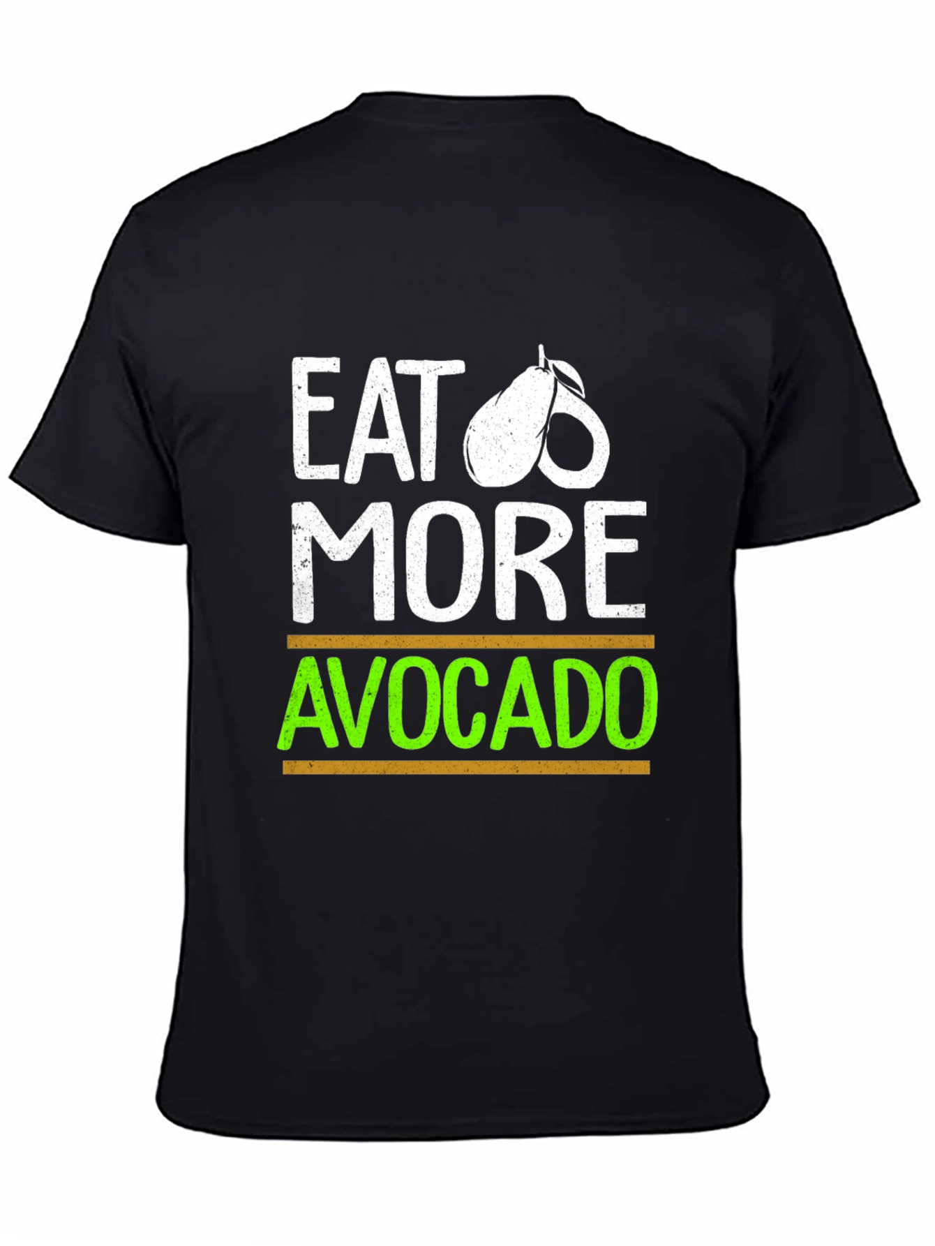 Eat More Avocado Black T-Shirt Graphic Tee