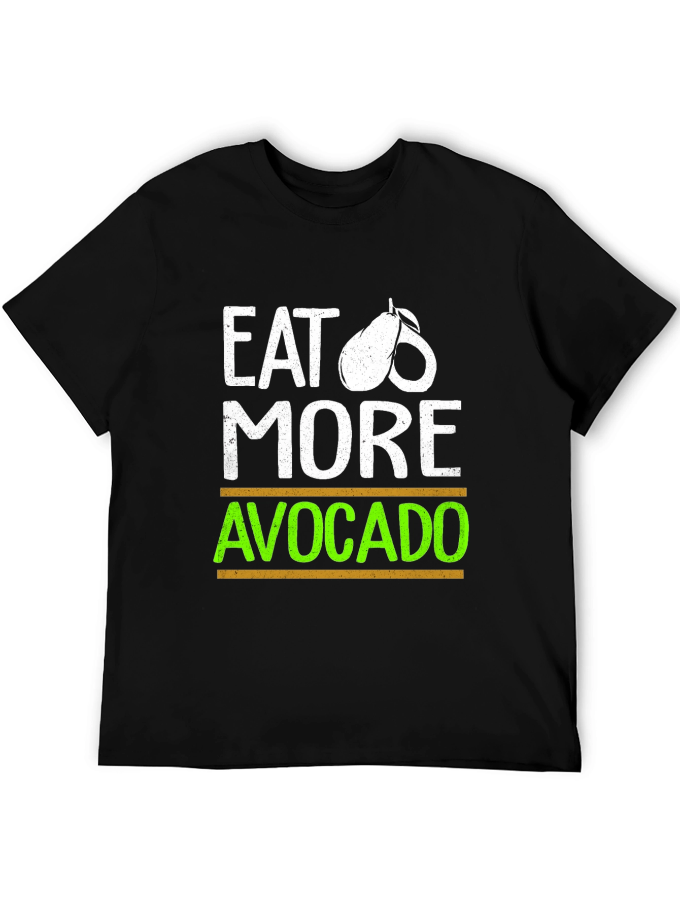 Eat More Avocado Black T-Shirt Graphic Tee