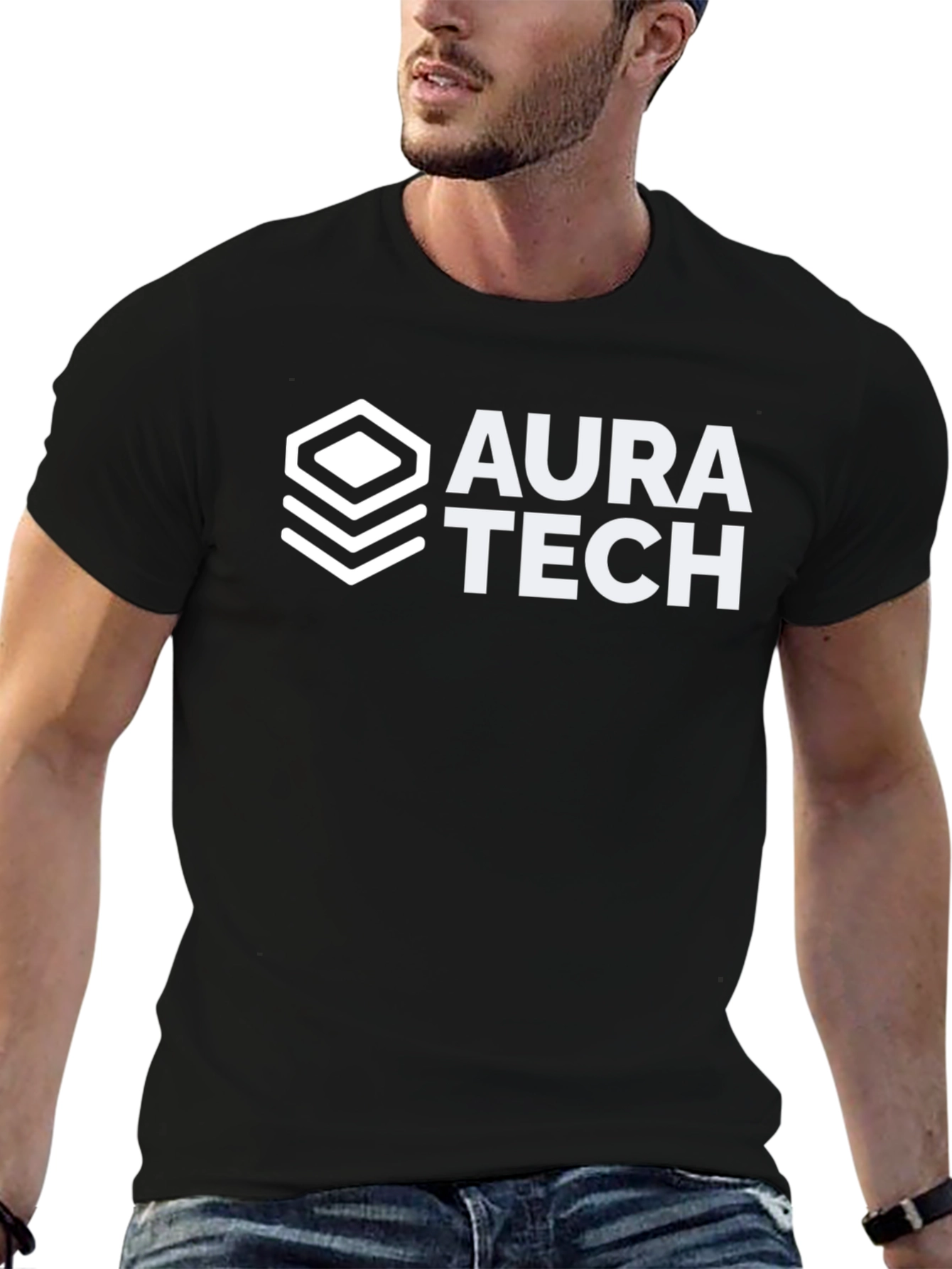 Aura Tech Black T-Shirt