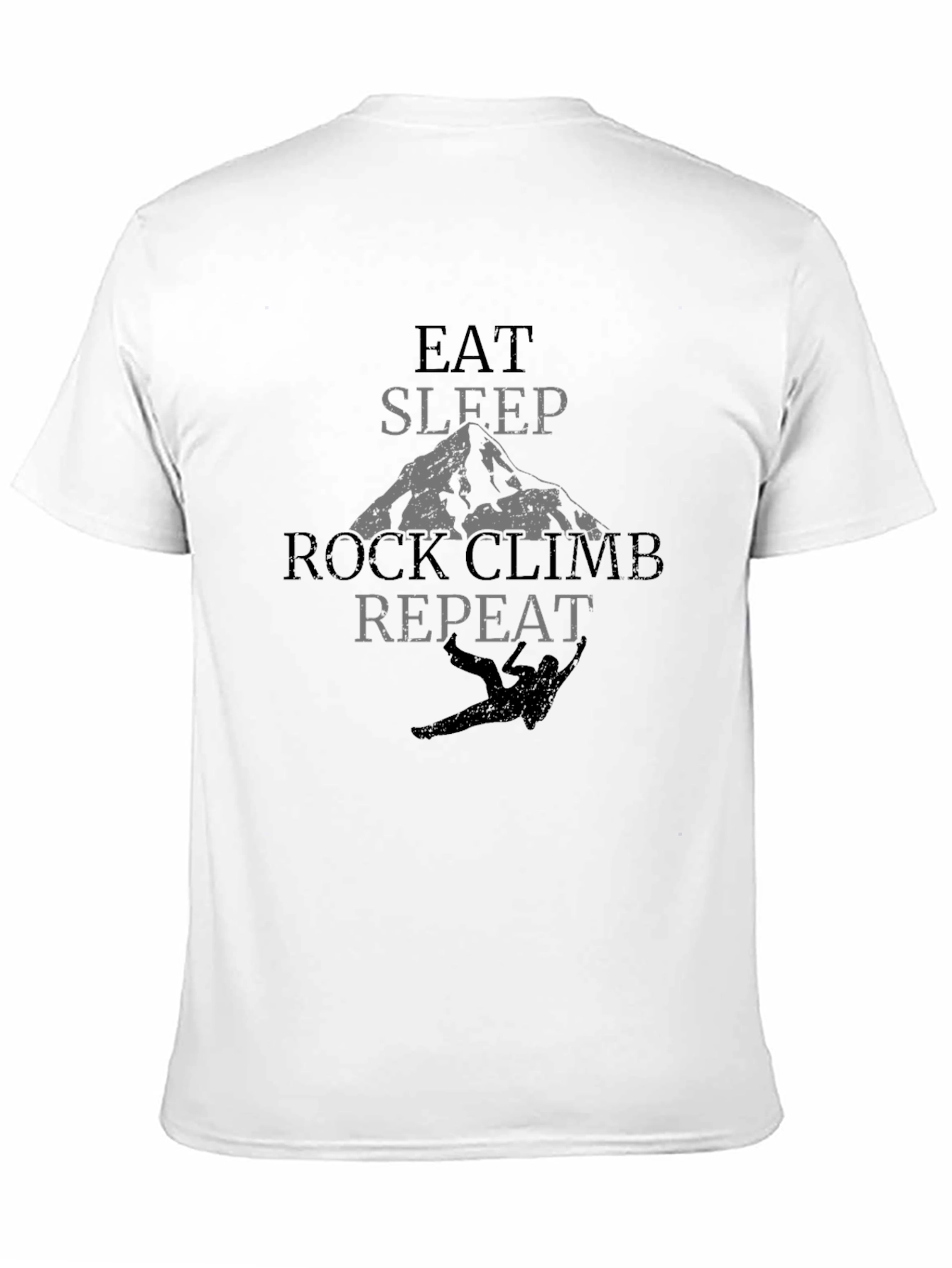 Eat Sleep Rock Climb Repeat Black T-Shirt