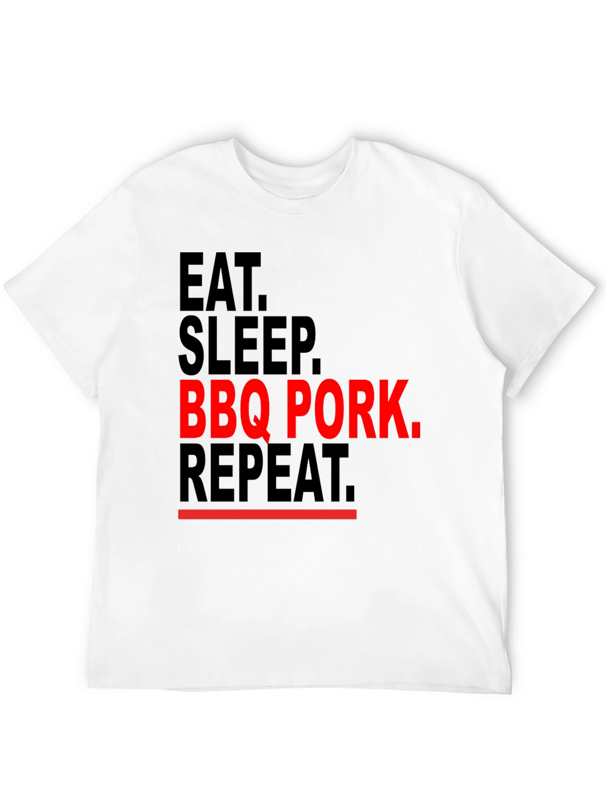 Eat Sleep BBQ Pork Repeat Graphic Tee