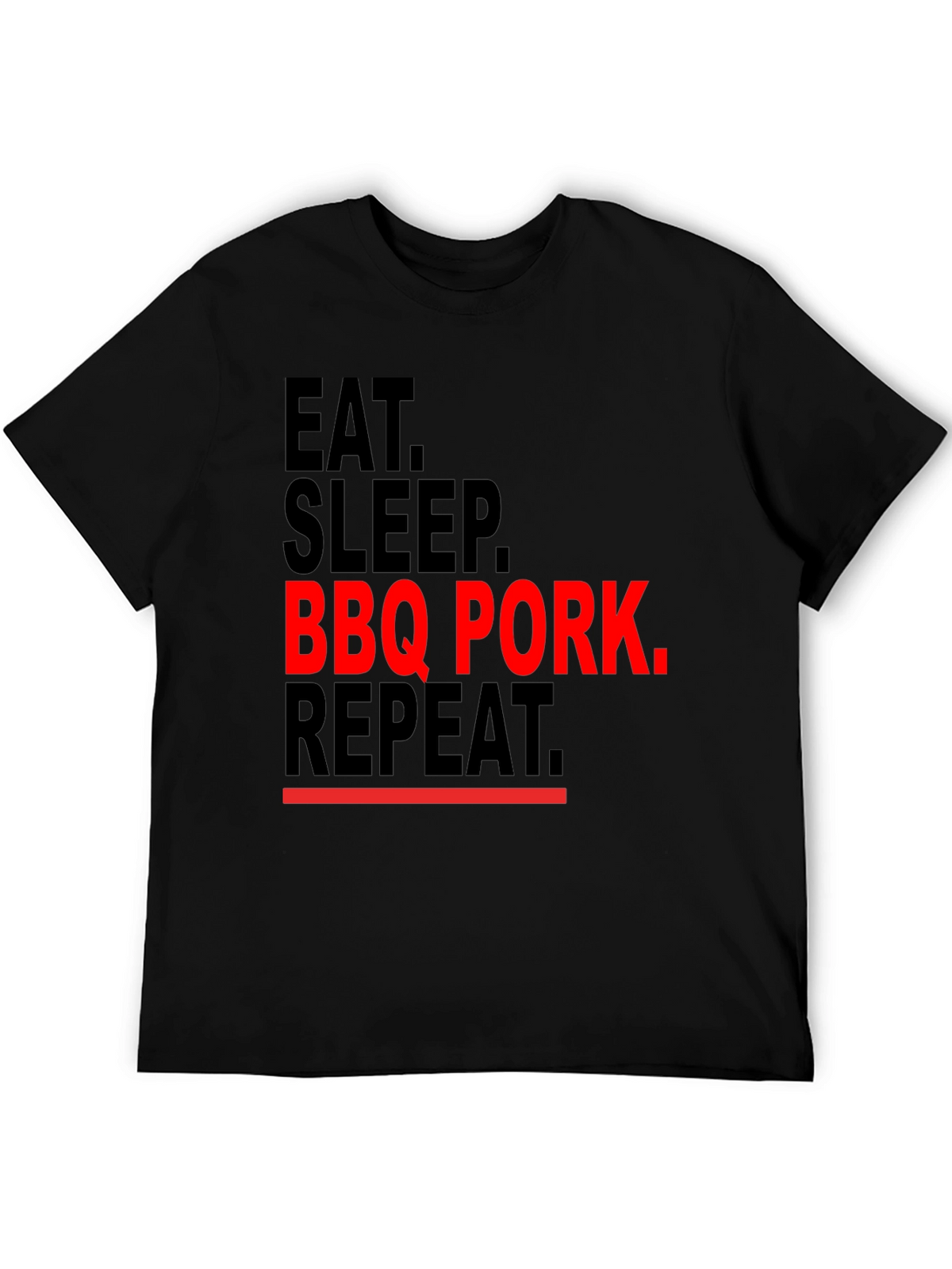 Eat Sleep BBQ Pork Repeat Graphic Tee