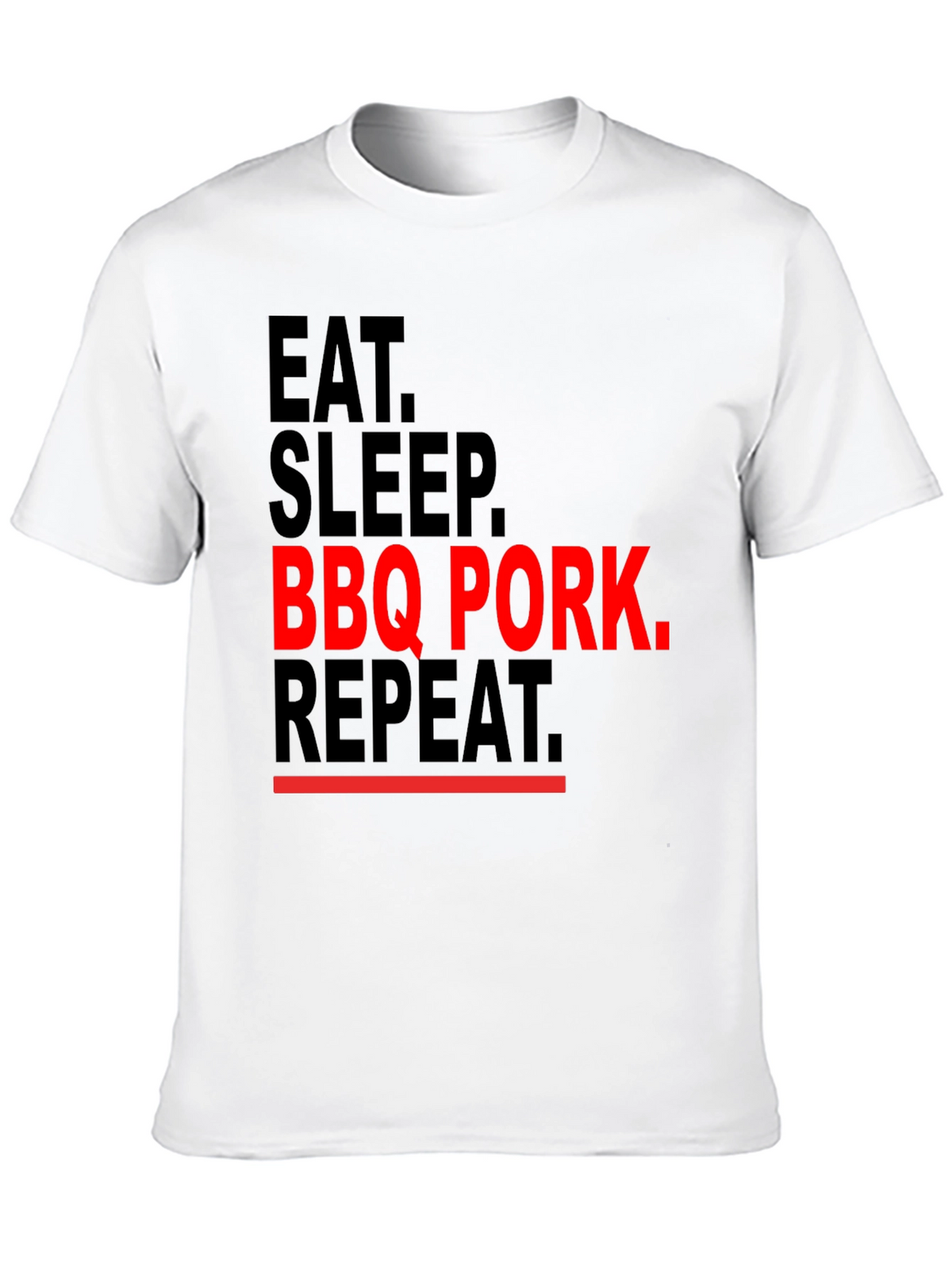 Eat Sleep BBQ Pork Repeat Graphic Tee