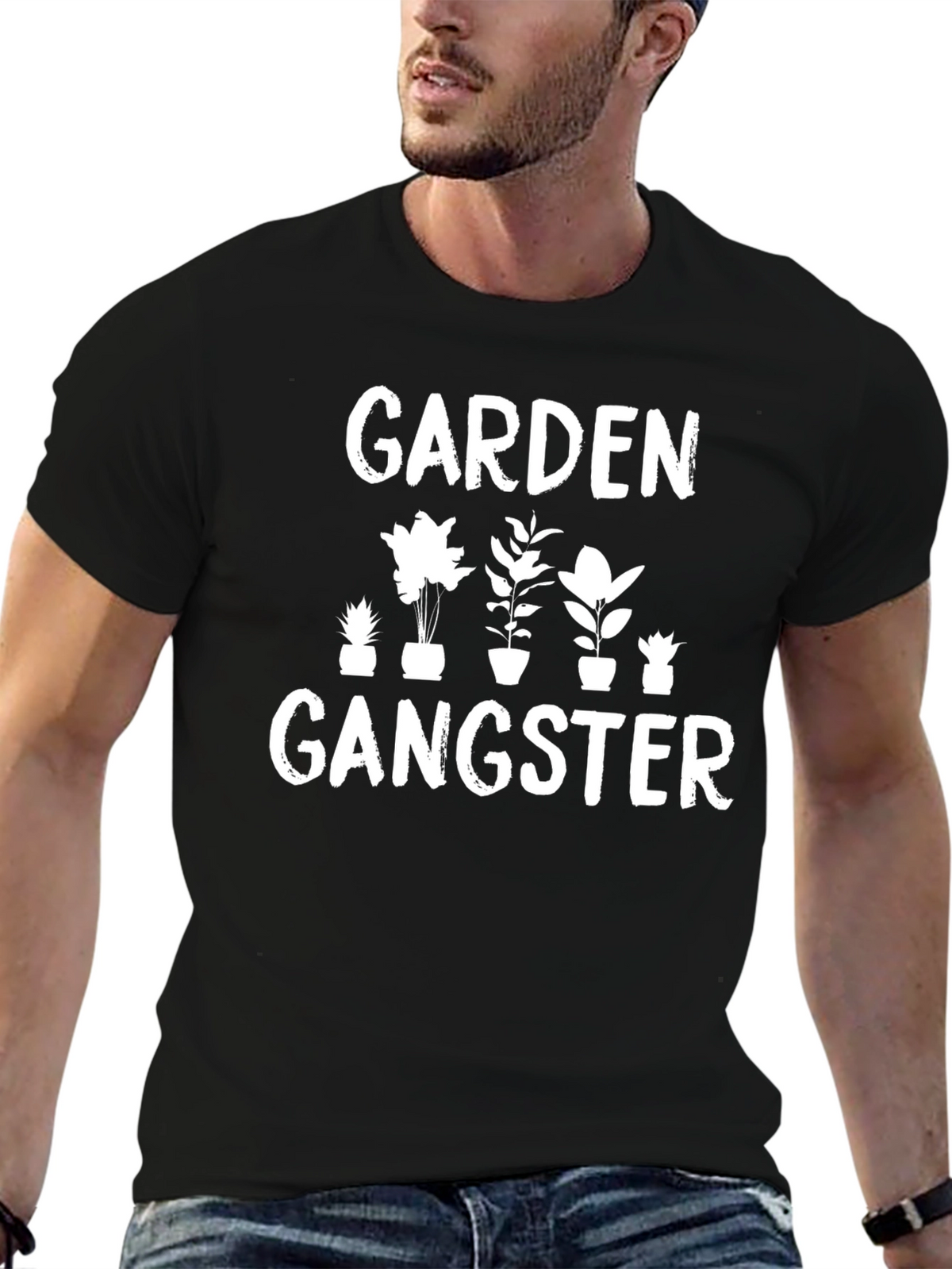 Garden Gangster Black T-Shirt